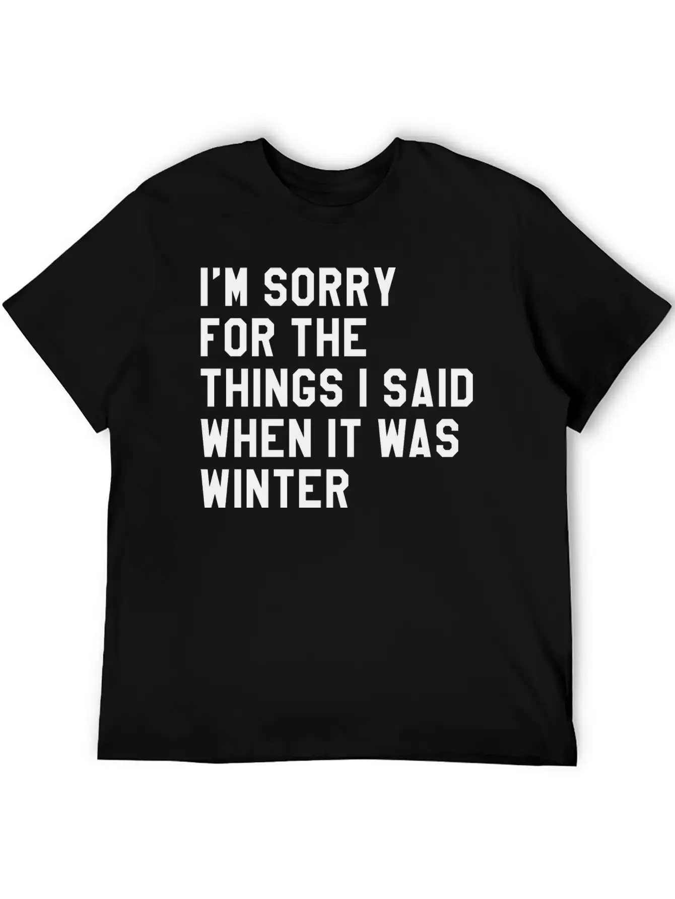When It Was Winter Lightweight Cotton T-Shirt – Daily Comfort Graphic Shirt