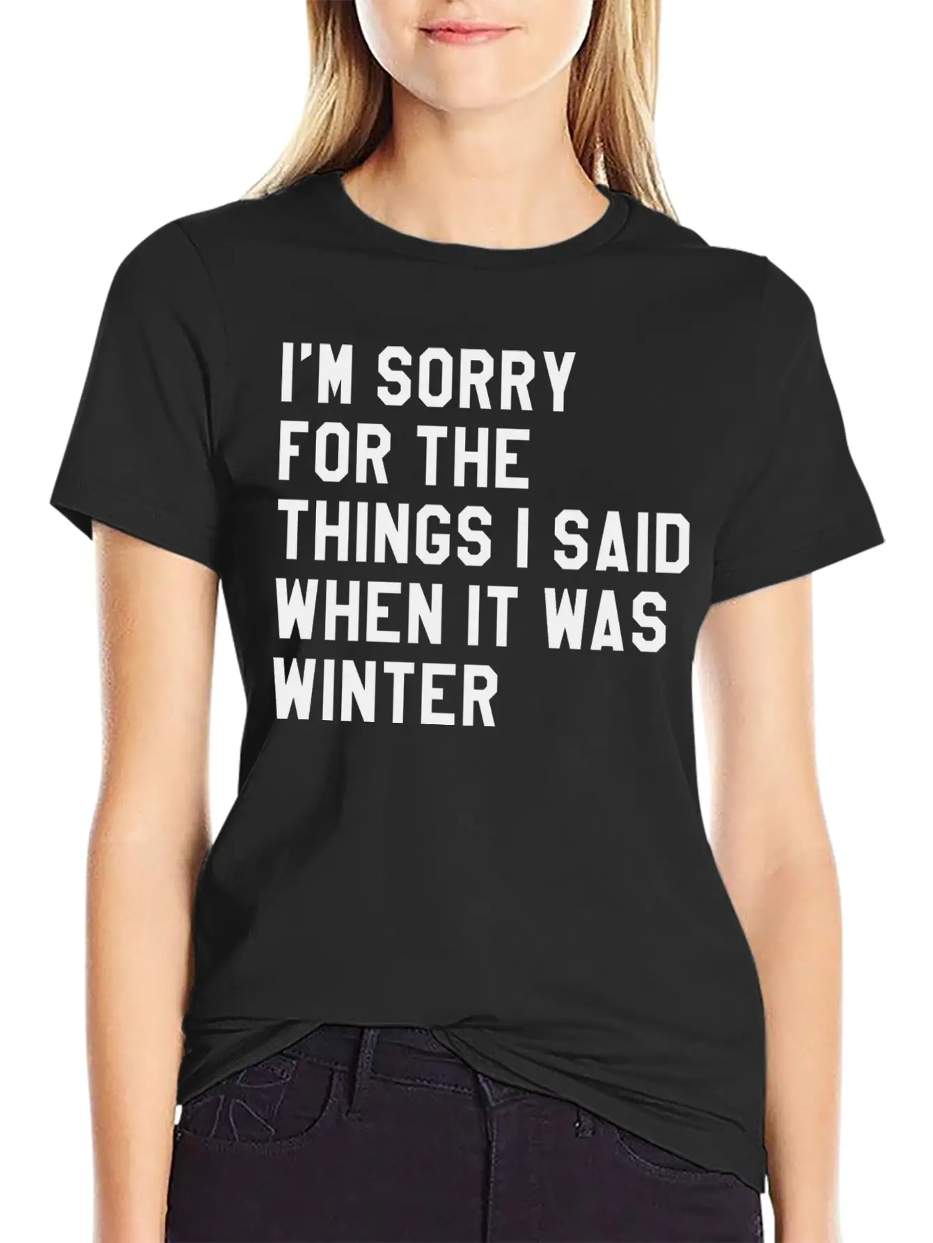 When It Was Winter Lightweight Cotton T-Shirt – Daily Comfort Graphic Shirt