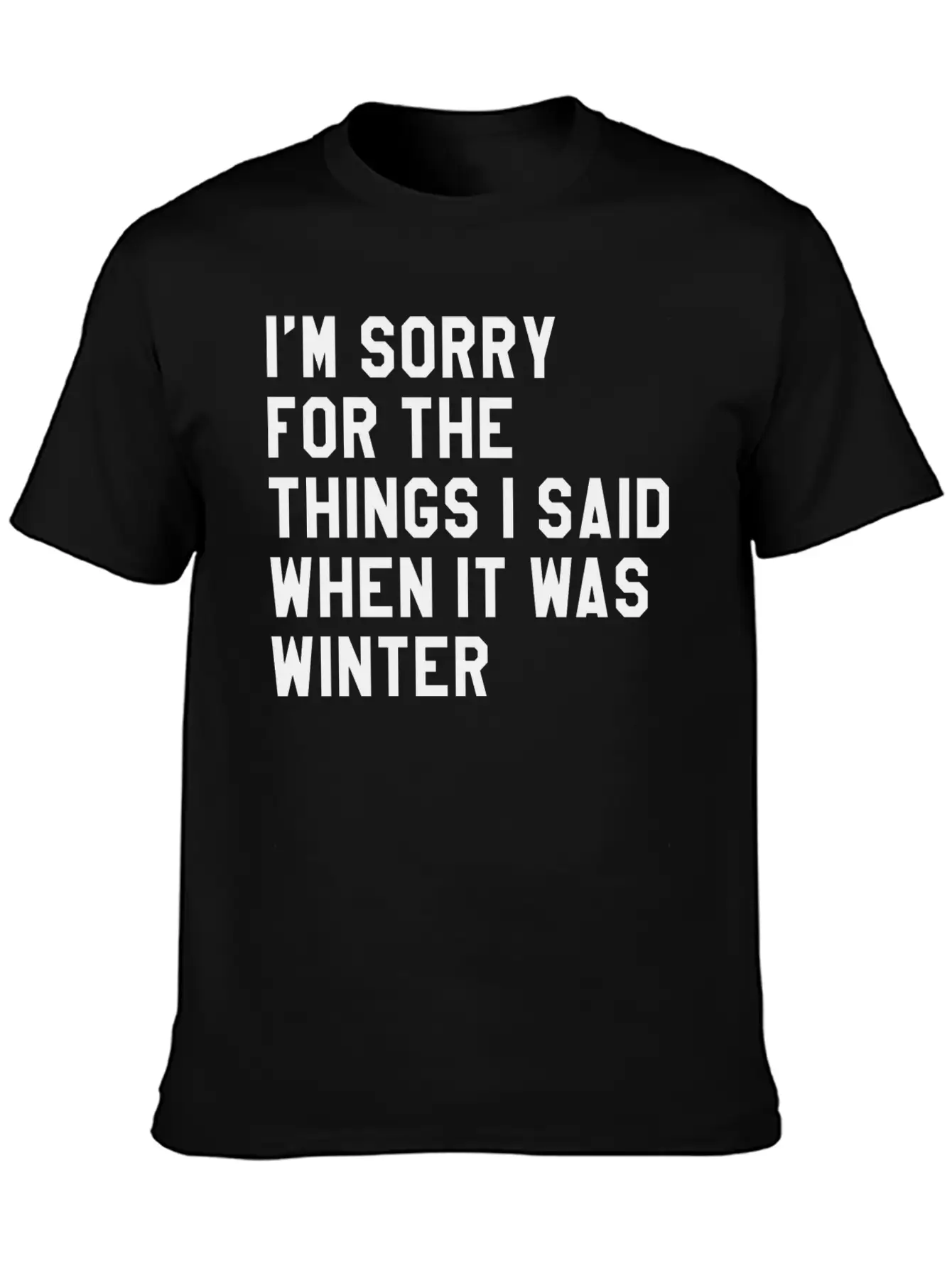 When It Was Winter Lightweight Cotton T-Shirt – Daily Comfort Graphic Shirt