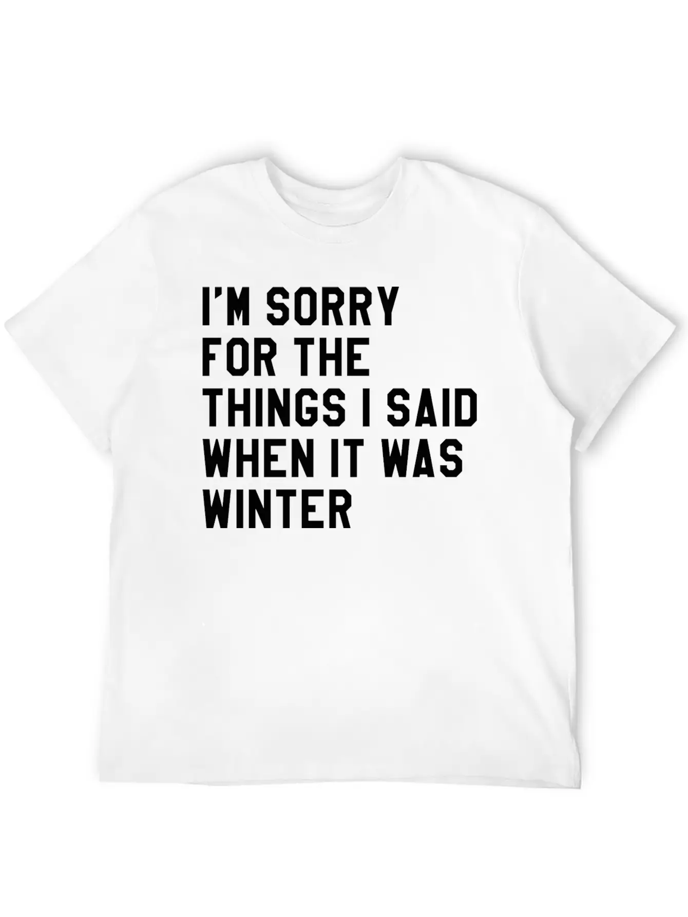 When It Was Winter Lightweight Cotton T-Shirt – Daily Comfort Graphic Shirt