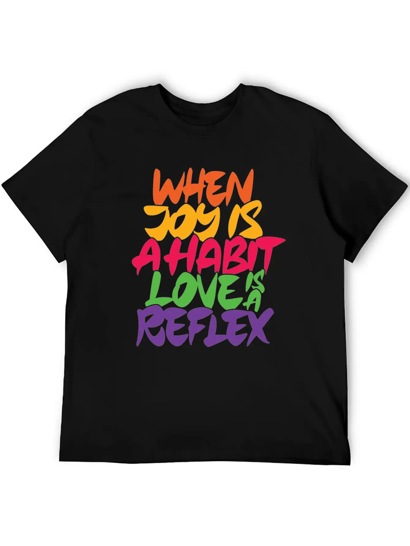 When Joy Is A Habit Love Is A Reflex Unisex Casual T-Shirt – Clean Design For Daily Comfort