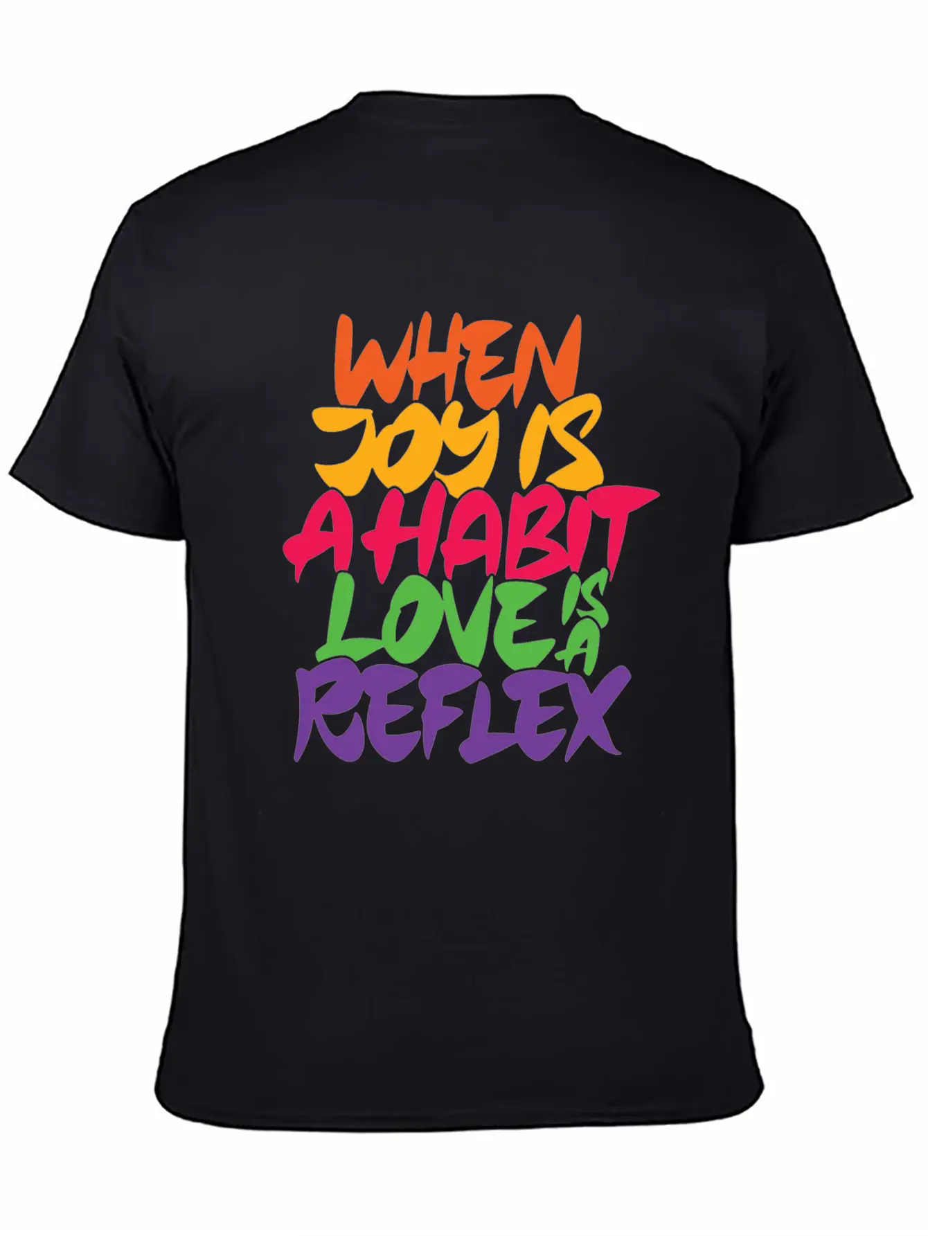 When Joy Is A Habit Love Is A Reflex Unisex Casual T-Shirt – Clean Design For Daily Comfort
