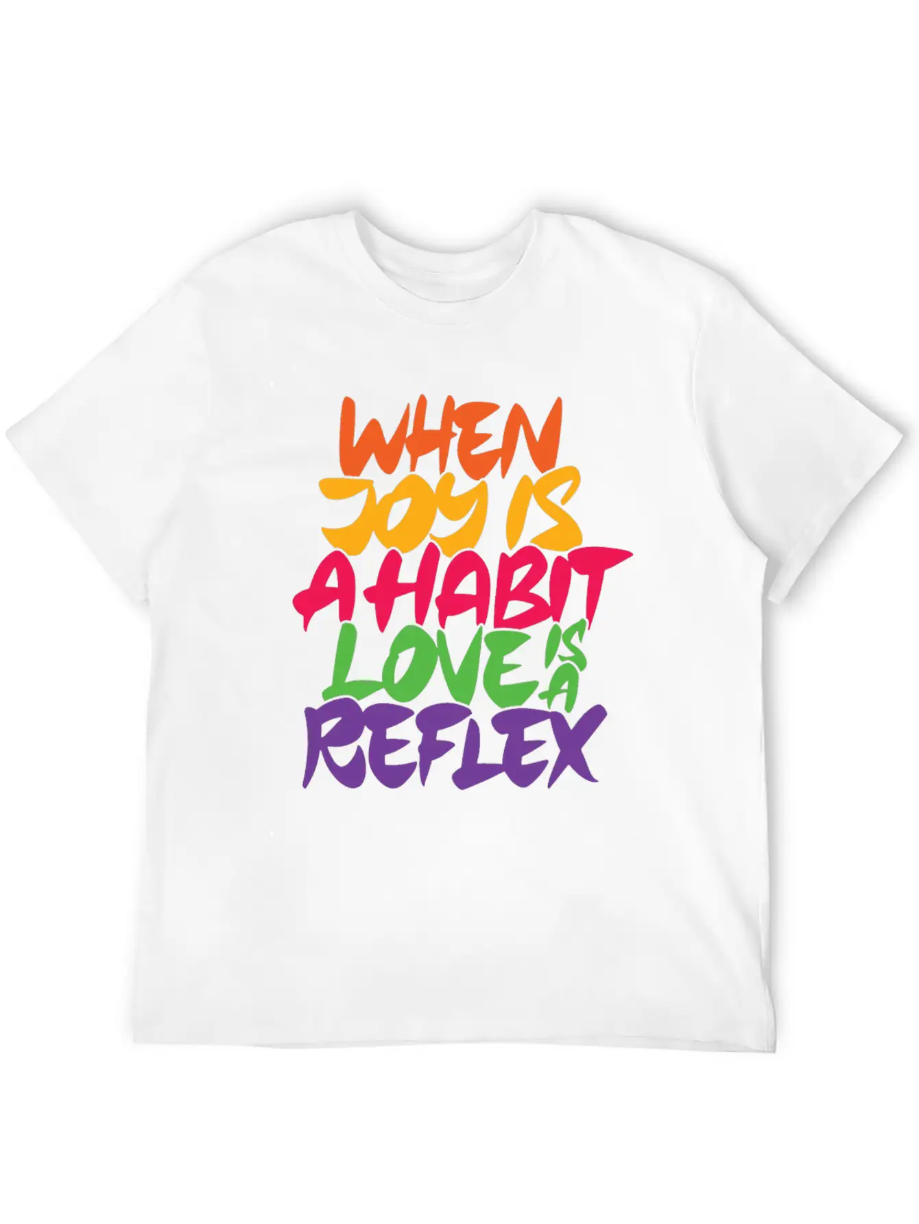 When Joy Is A Habit Love Is A Reflex Unisex Casual T-Shirt – Clean Design For Daily Comfort