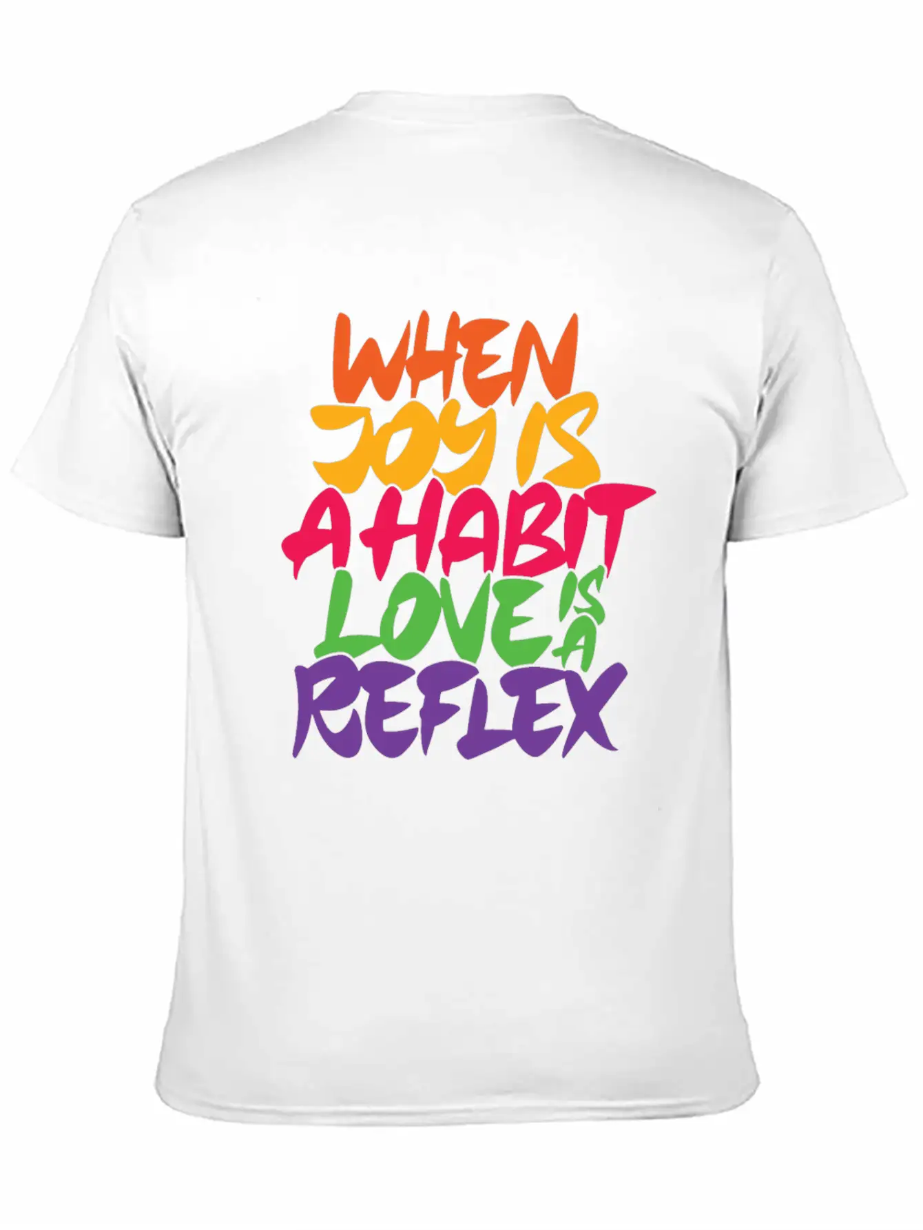 When Joy Is A Habit Love Is A Reflex Unisex Casual T-Shirt – Clean Design For Daily Comfort