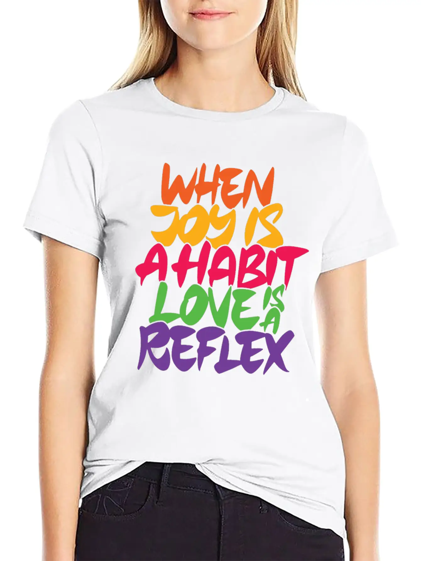 When Joy Is A Habit Love Is A Reflex Unisex Casual T-Shirt – Clean Design For Daily Comfort