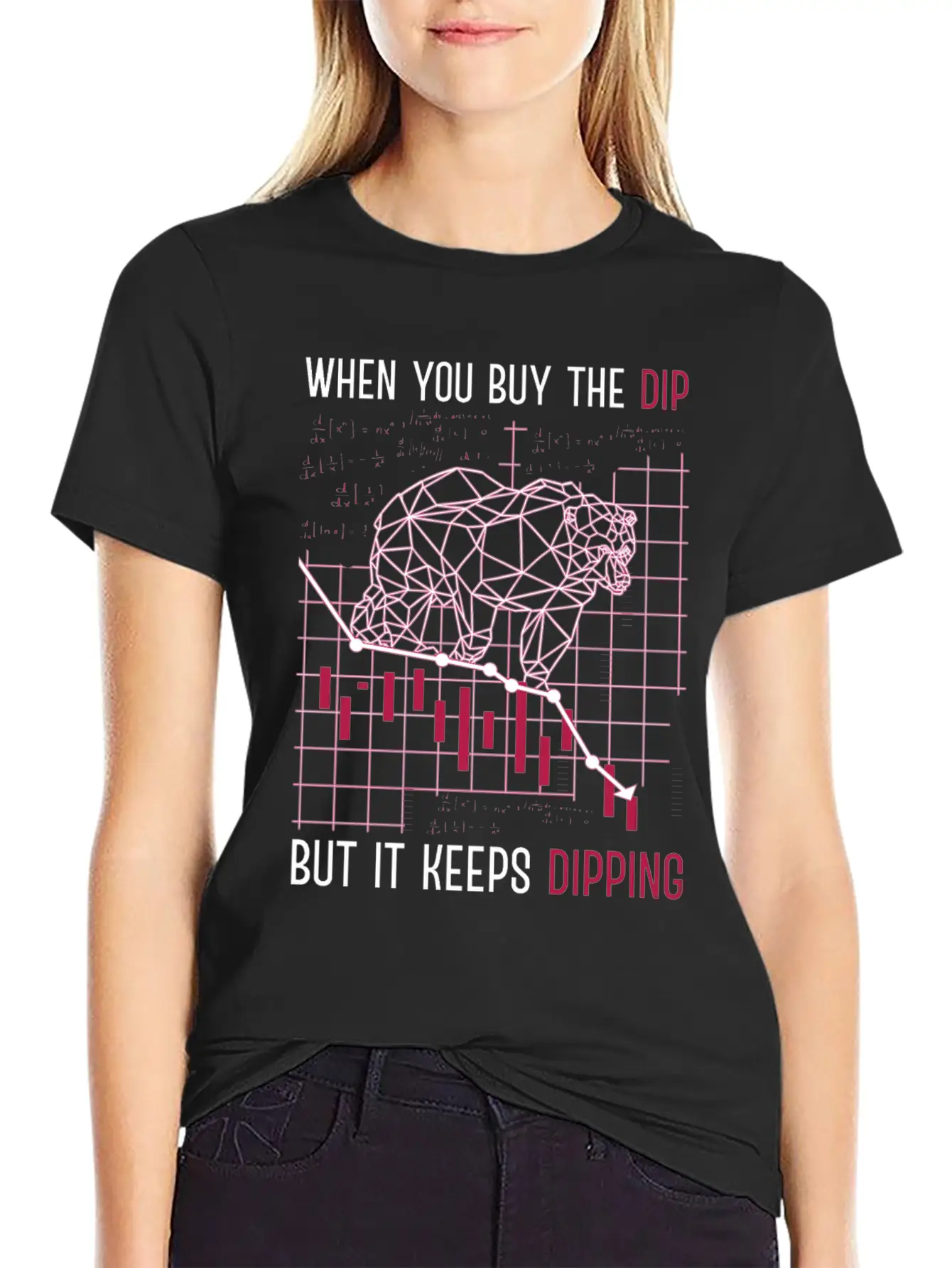 When You Buy The Dip But It Keep Dipping Stock Exc Lightweight Cotton T-Shirt – Daily Comfort Graphic Shirt