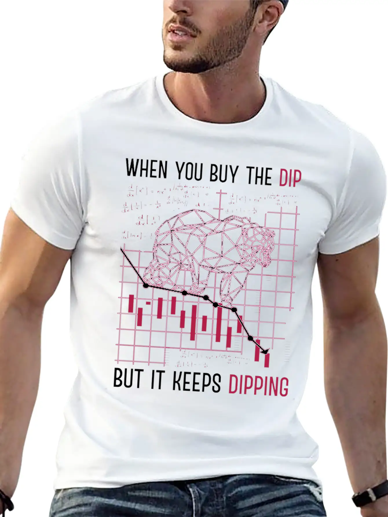 When You Buy The Dip But It Keep Dipping Stock Exc Lightweight Cotton T-Shirt – Daily Comfort Graphic Shirt