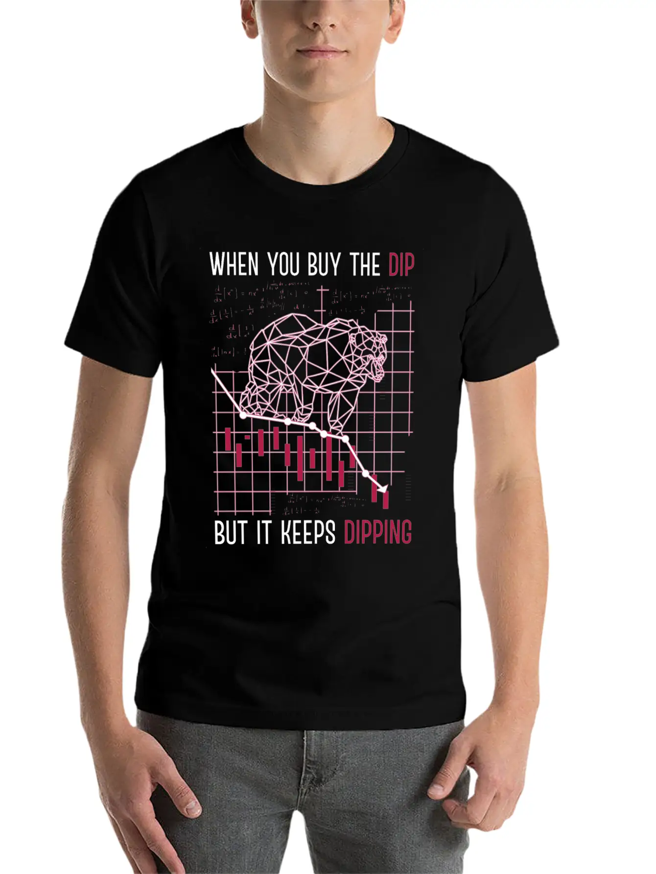When You Buy The Dip But It Keep Dipping Stock Exc Lightweight Cotton T-Shirt – Daily Comfort Graphic Shirt