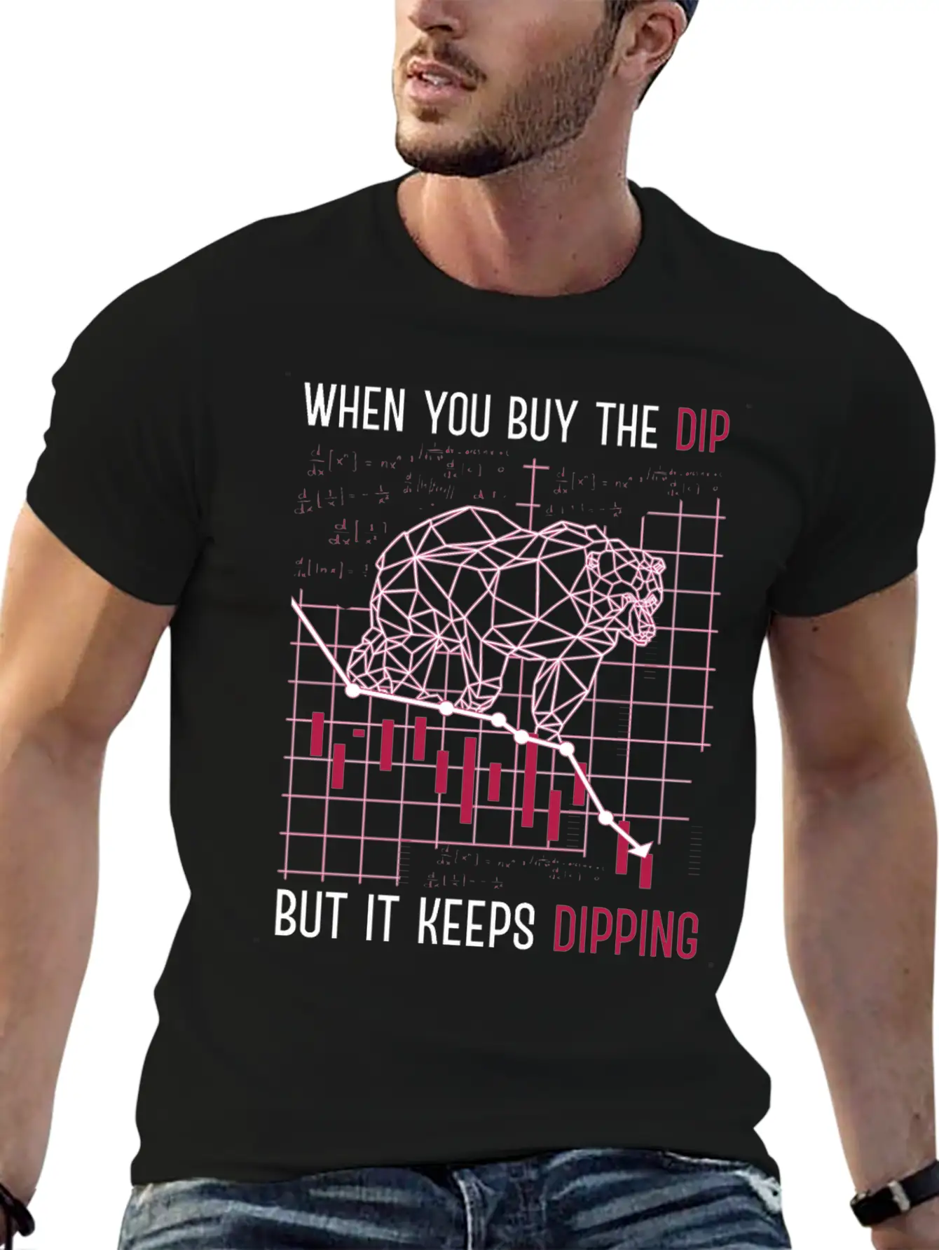 When You Buy The Dip But It Keep Dipping Stock Exc Lightweight Cotton T-Shirt – Daily Comfort Graphic Shirt