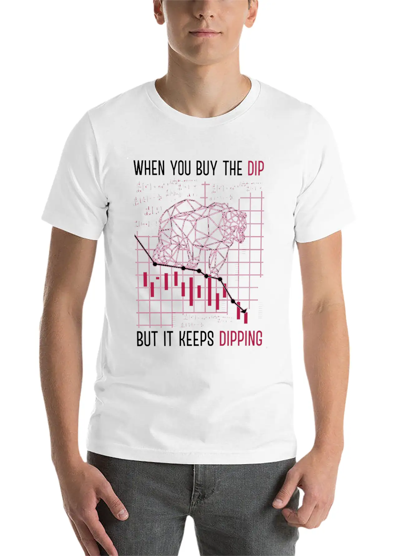 When You Buy The Dip But It Keep Dipping Stock Exc Lightweight Cotton T-Shirt – Daily Comfort Graphic Shirt