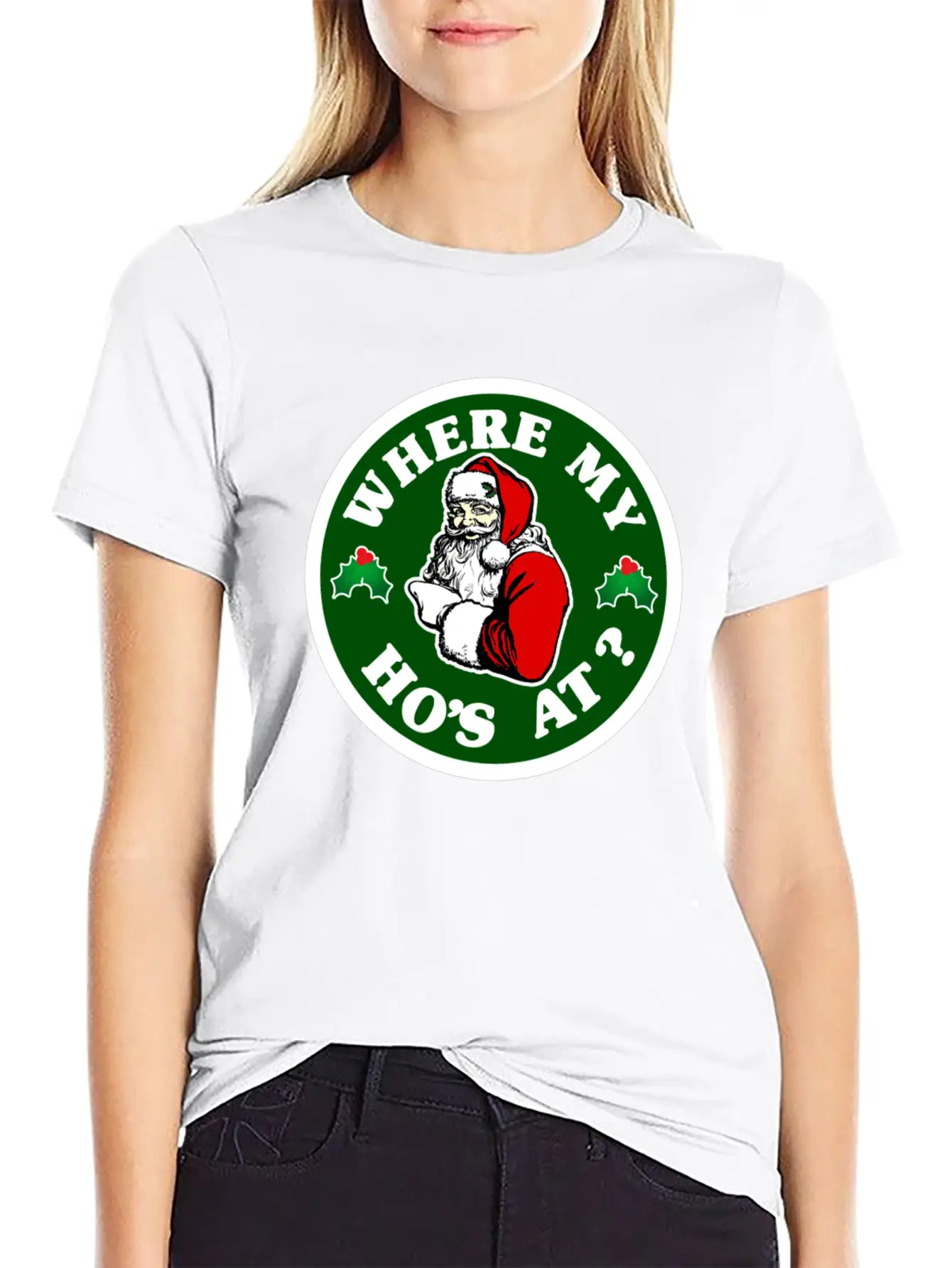 Where My Hos At ? Lightweight Cotton T-Shirt – Daily Comfort Graphic Shirt