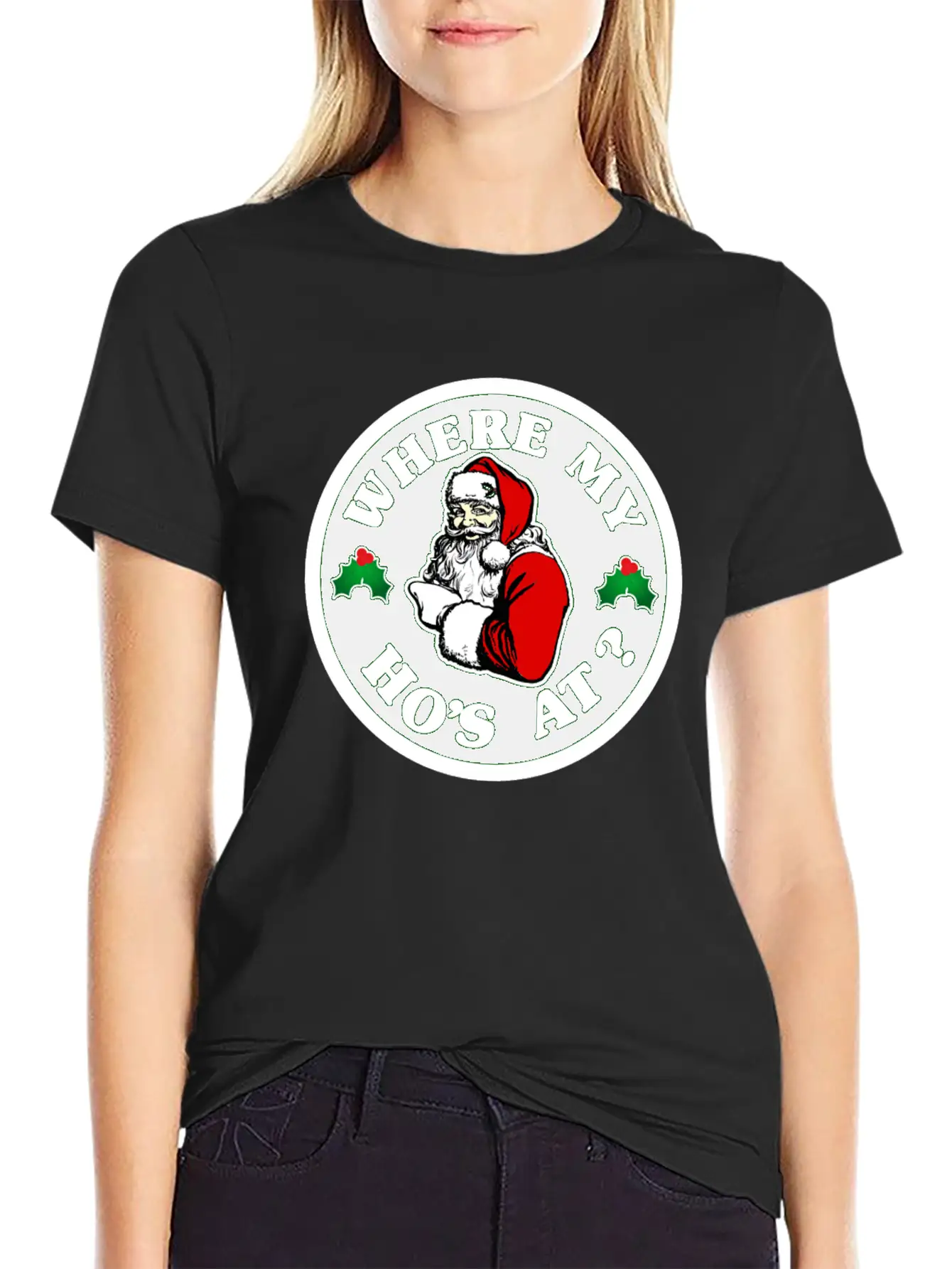 Where My Hos At ? Lightweight Cotton T-Shirt – Daily Comfort Graphic Shirt