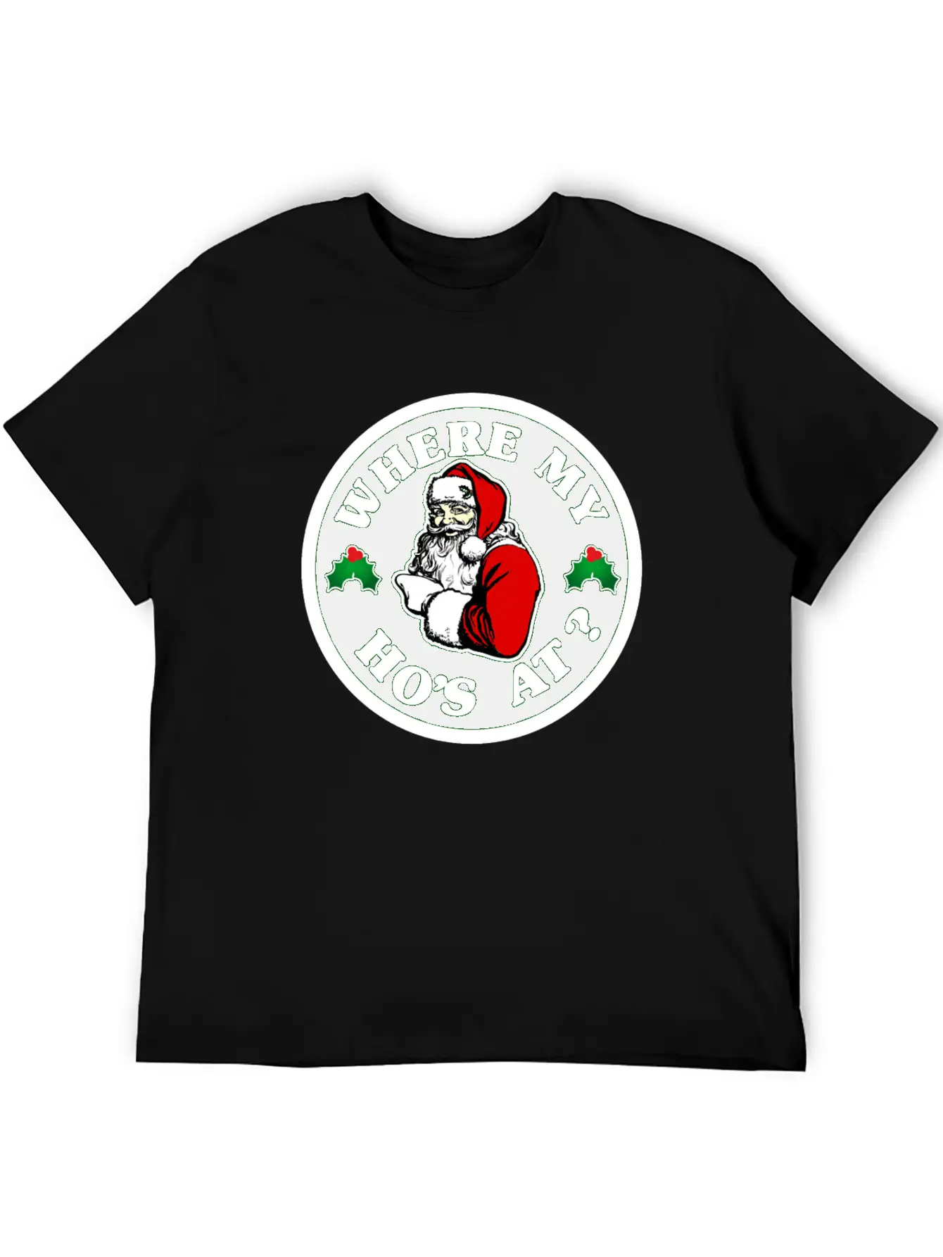 Where My Hos At ? Lightweight Cotton T-Shirt – Daily Comfort Graphic Shirt