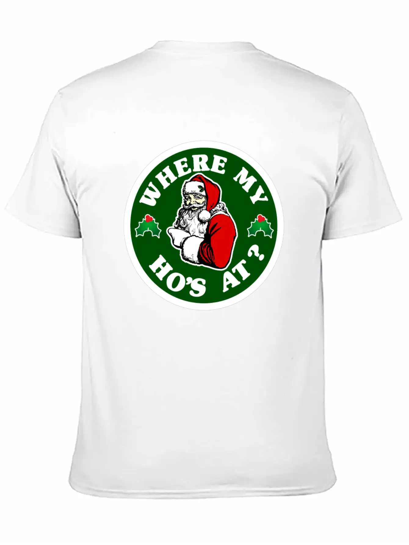 Where My Hos At ? Lightweight Cotton T-Shirt – Daily Comfort Graphic Shirt