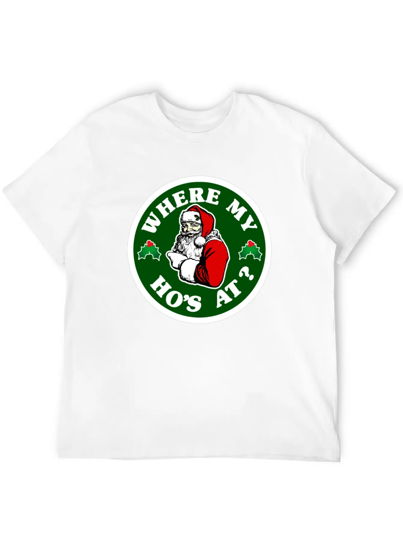 Where My Hos At ? Lightweight Cotton T-Shirt – Daily Comfort Graphic Shirt