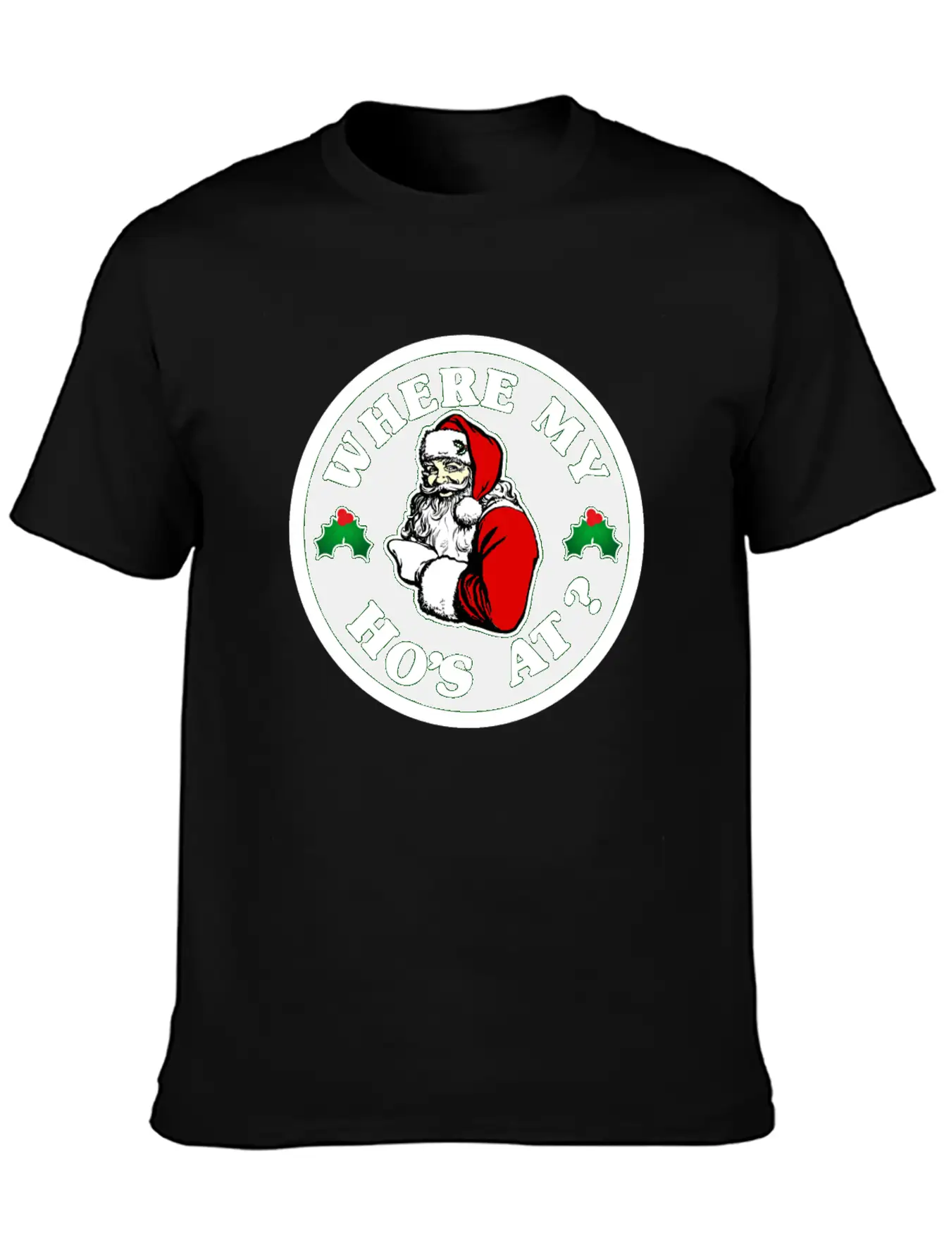 Where My Hos At ? Lightweight Cotton T-Shirt – Daily Comfort Graphic Shirt