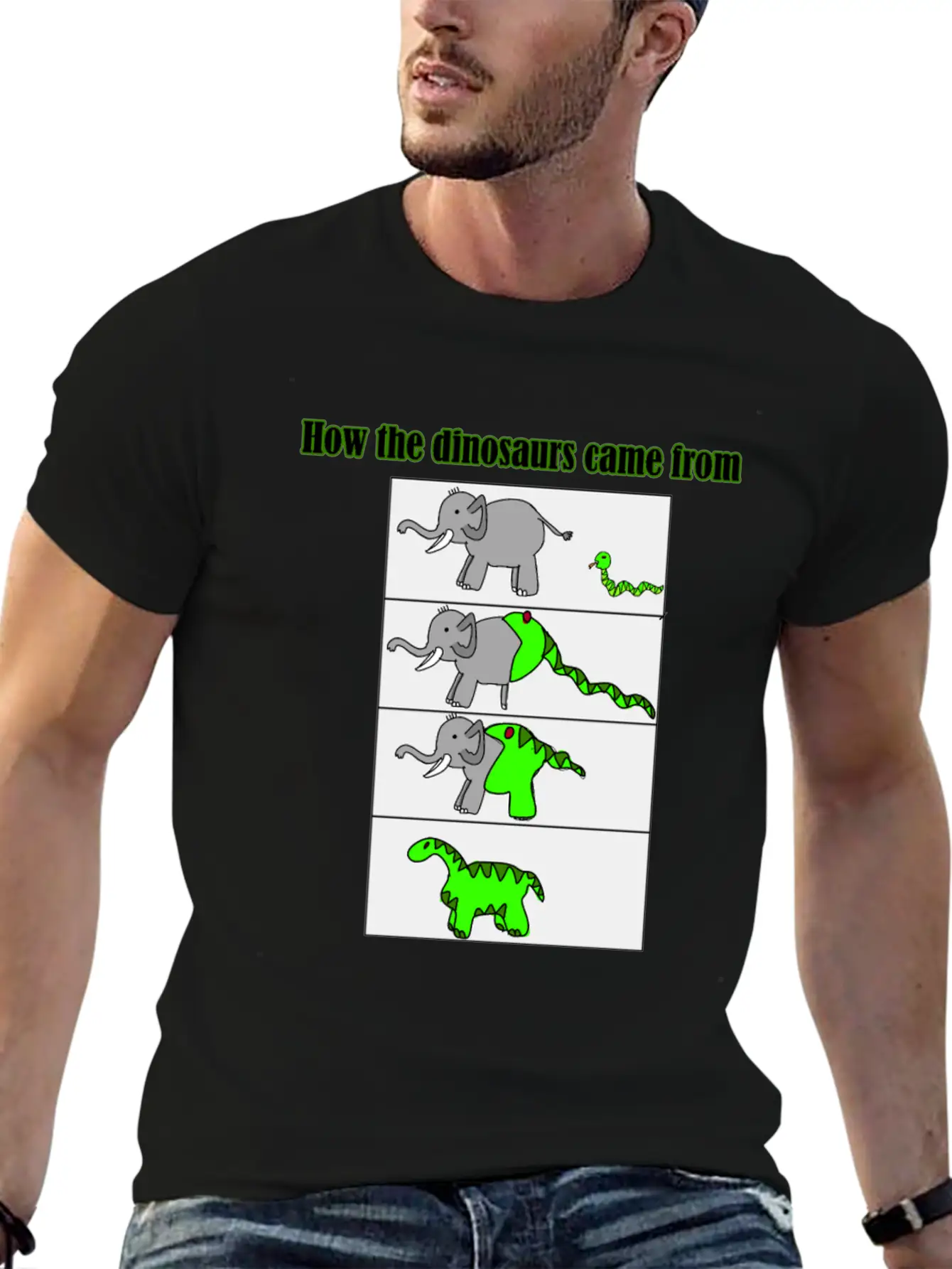 Where The Dinosaurs Came From Classic Fit Graphic Tee For Daily Comfort – Unisex Cotton Shirt