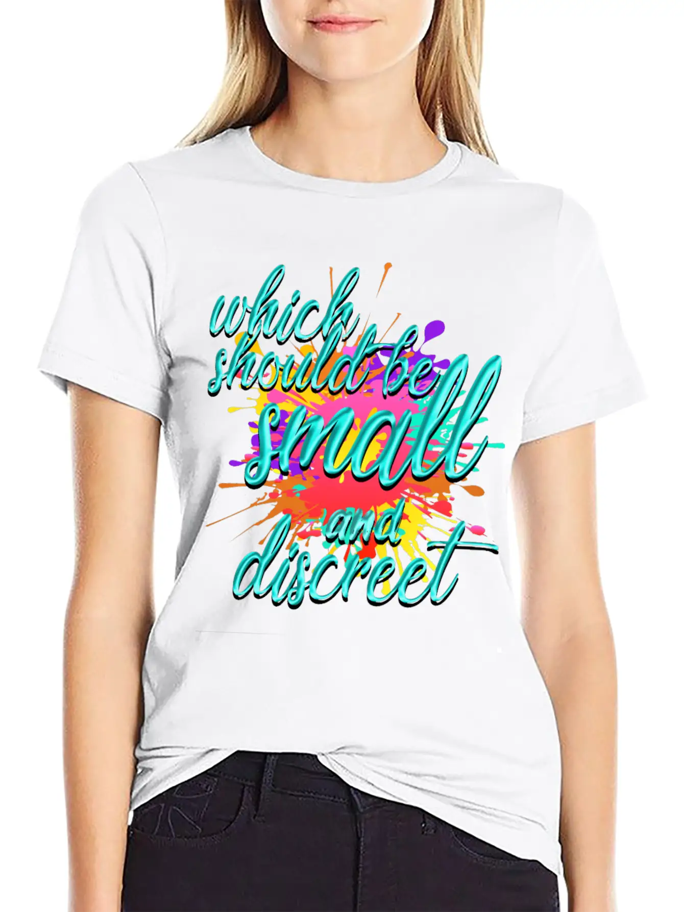 Which Should Be Small And Discreet Unisex Casual T-Shirt – Clean Design For Daily Comfort
