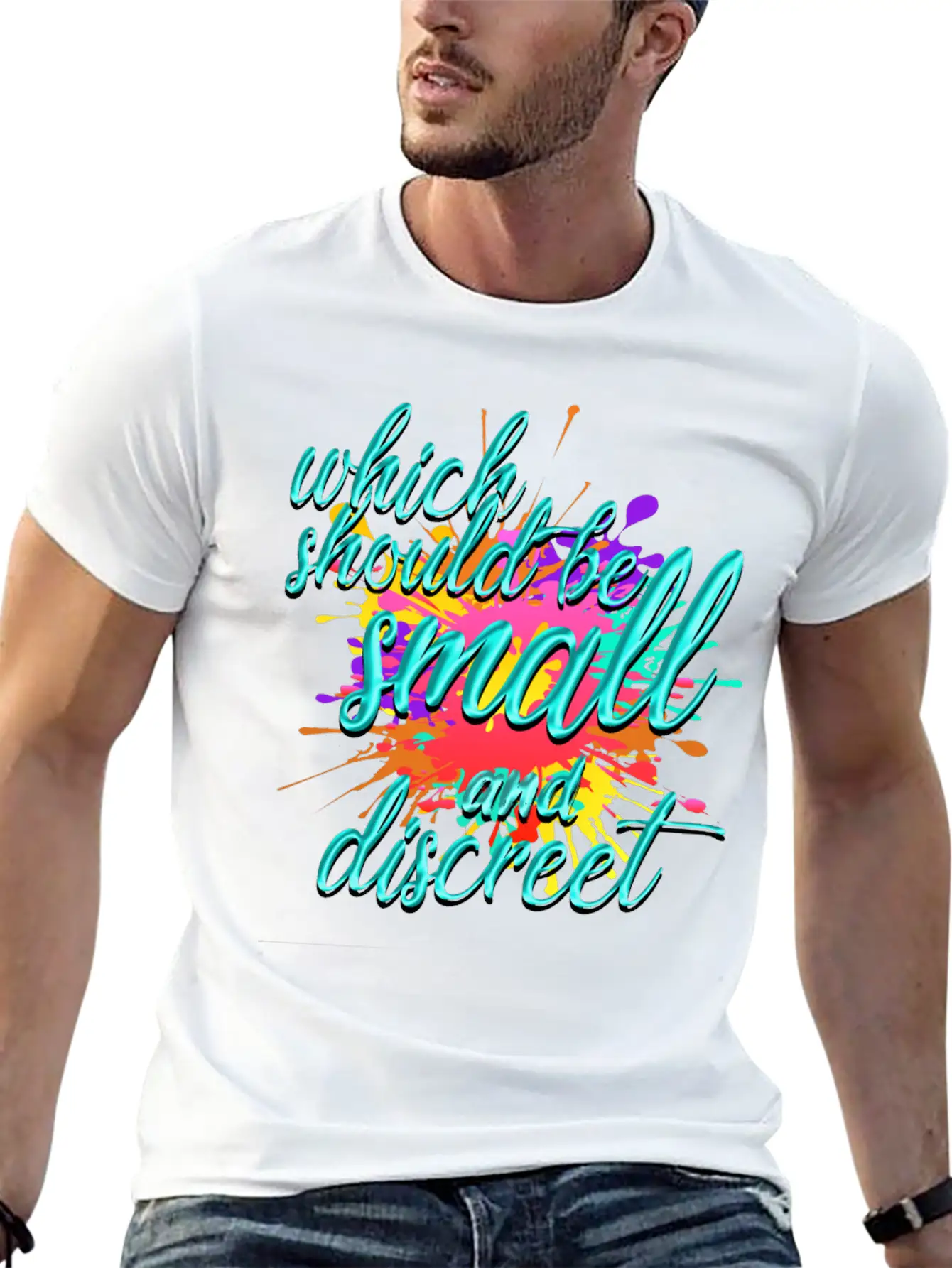 Which Should Be Small And Discreet Unisex Casual T-Shirt – Clean Design For Daily Comfort