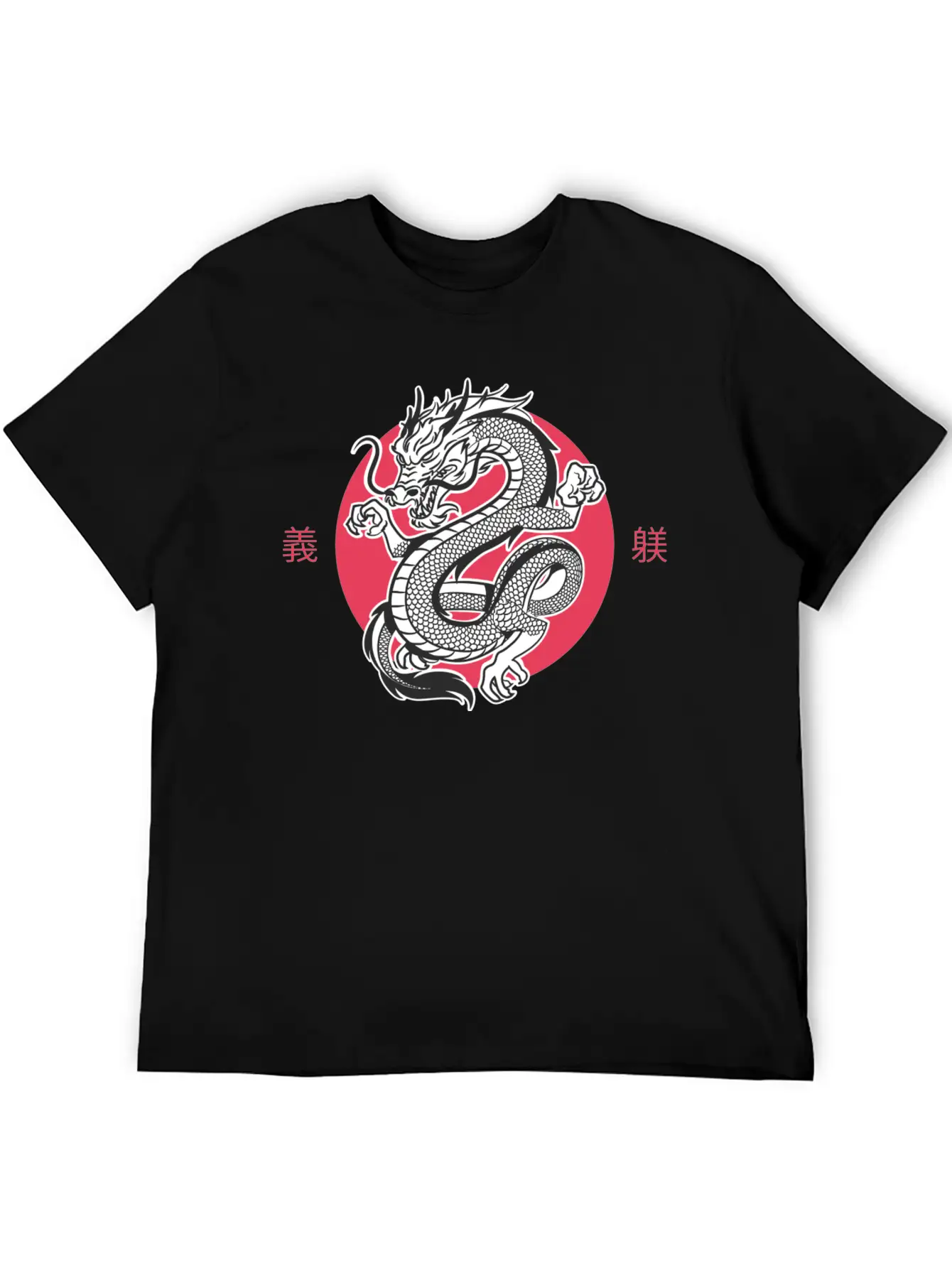 White Dragon Lightweight Cotton T-Shirt – Daily Comfort Graphic Shirt