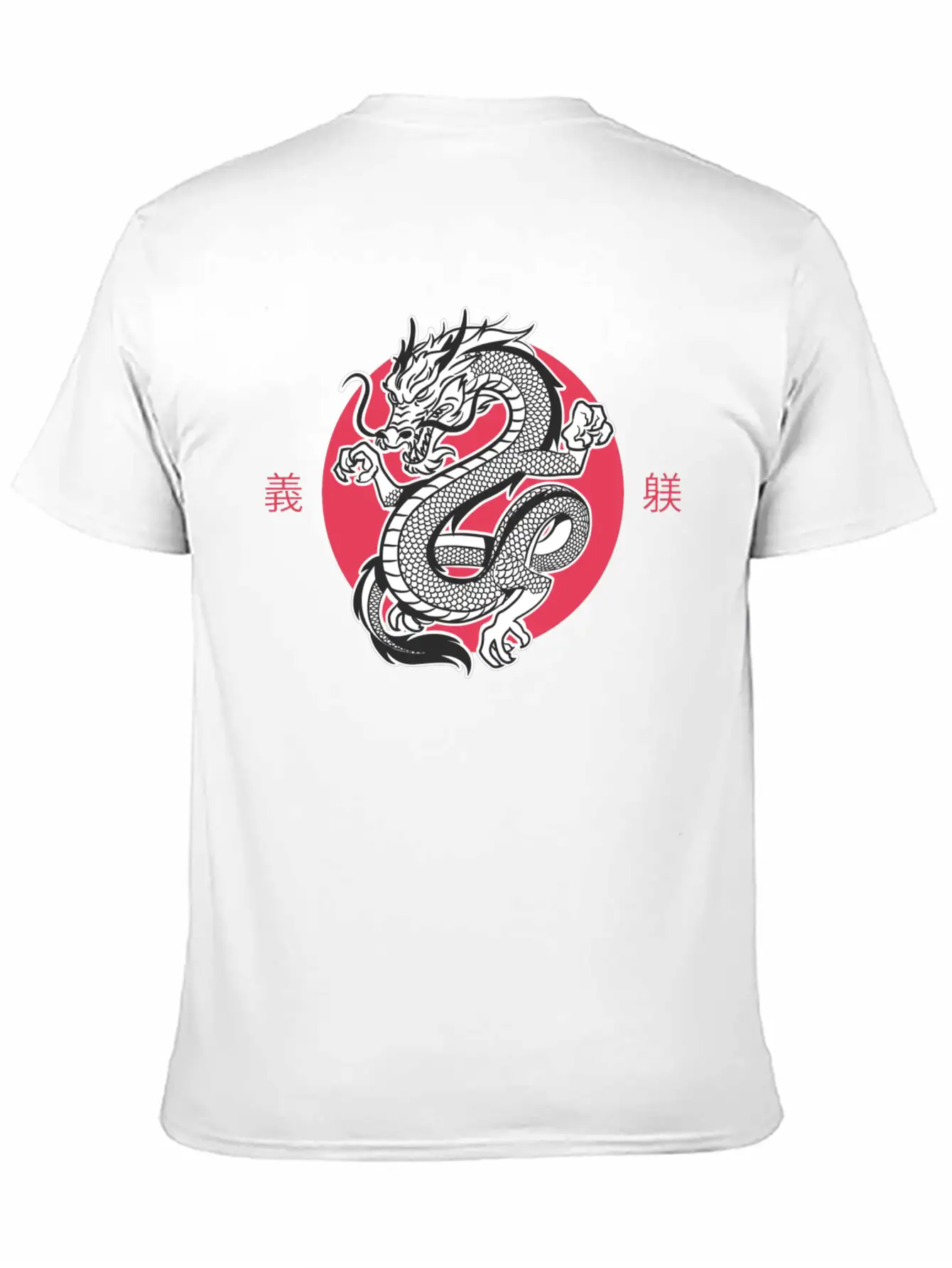 White Dragon Lightweight Cotton T-Shirt – Daily Comfort Graphic Shirt