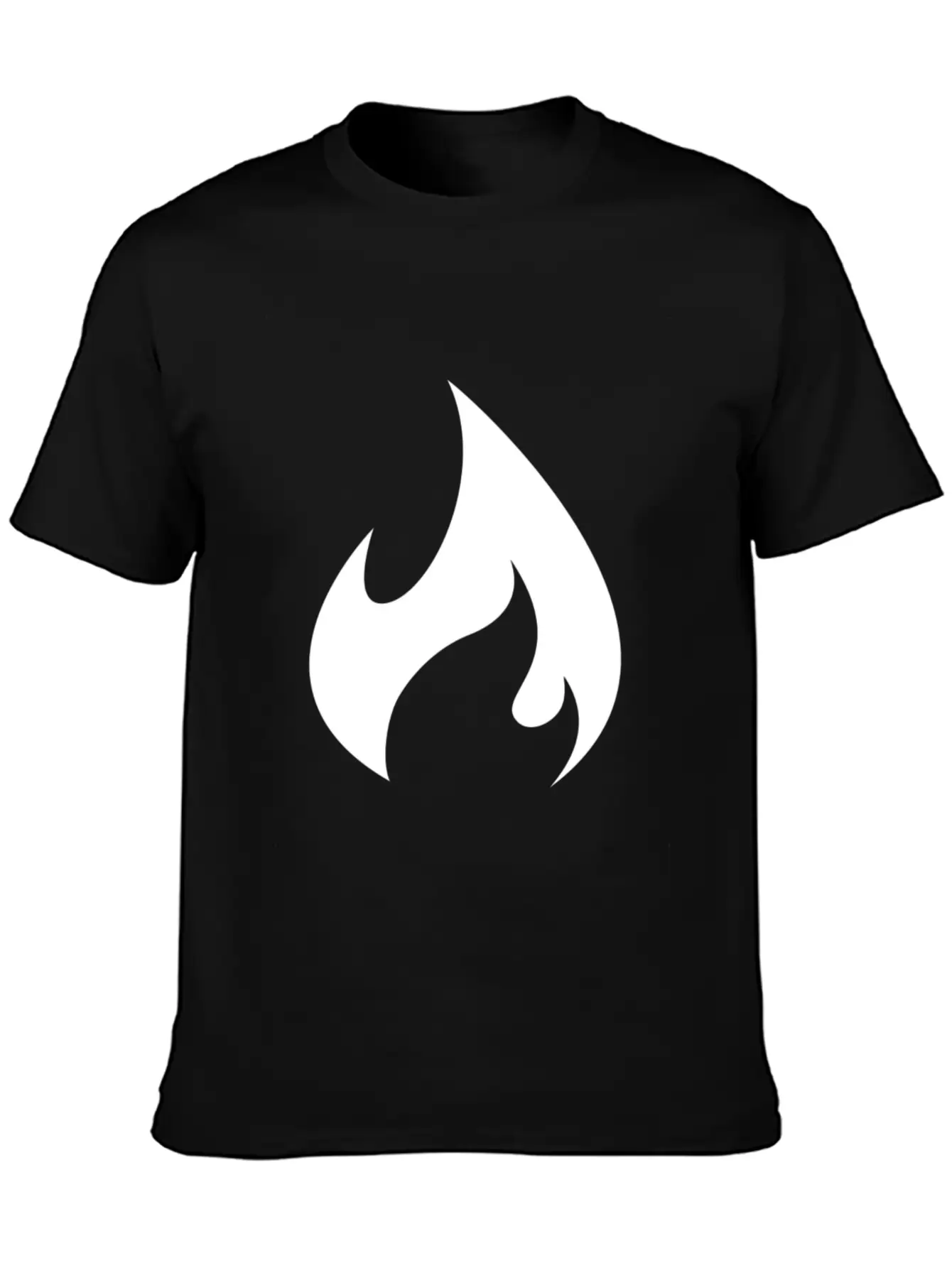 White Flame Stylish Everyday T-Shirt – Unisex Basic Cotton Tee