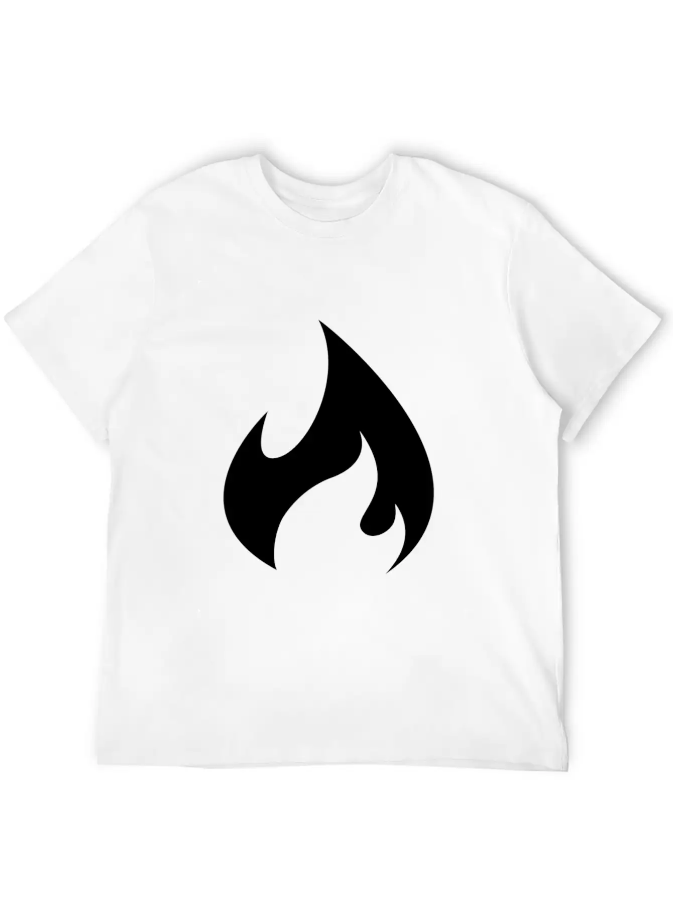 White Flame Stylish Everyday T-Shirt – Unisex Basic Cotton Tee