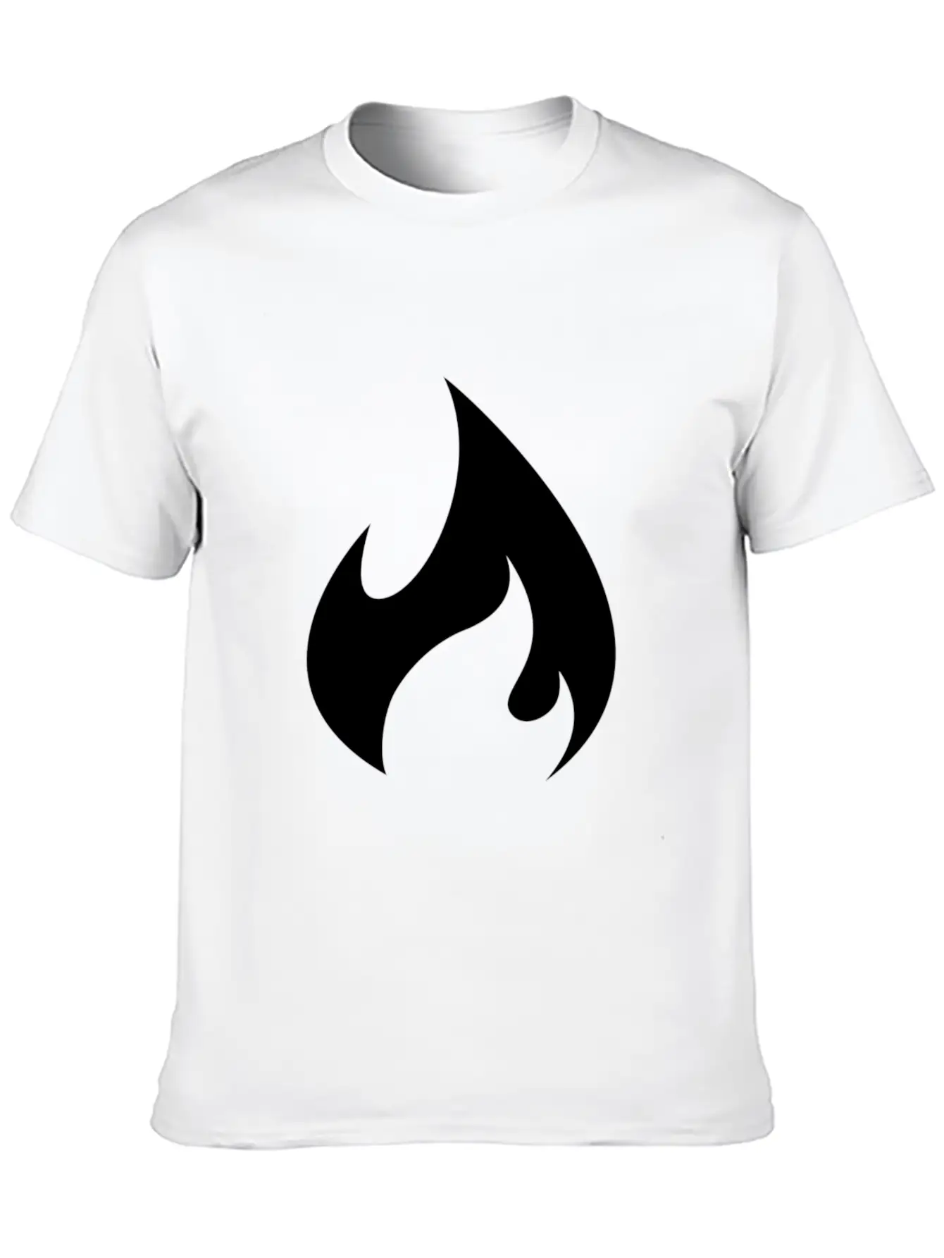 White Flame Stylish Everyday T-Shirt – Unisex Basic Cotton Tee