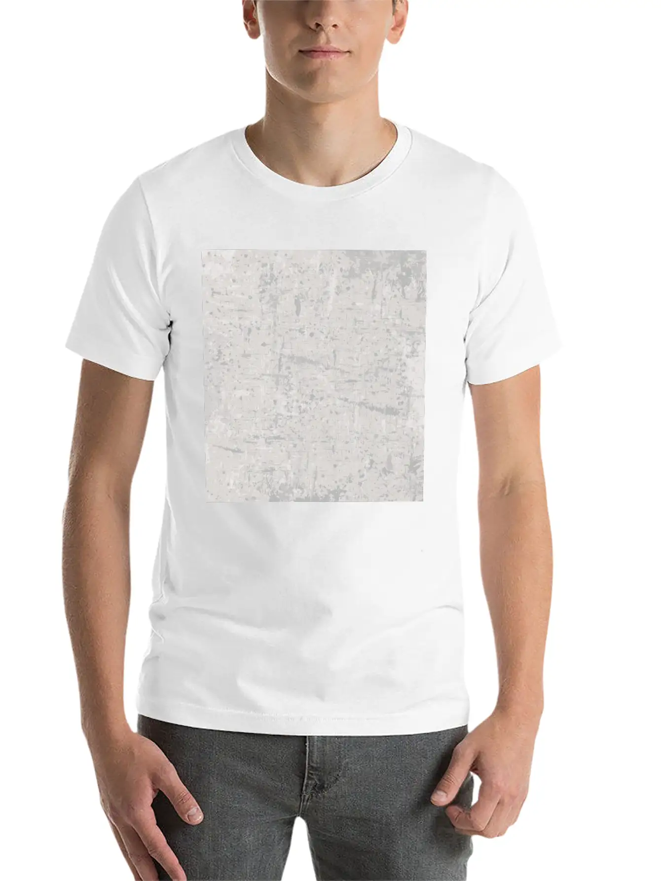 White Grey Art Lover Abstract Artist Painter Soft Cotton Short Sleeve Tee – Unisex Wardrobe Staple