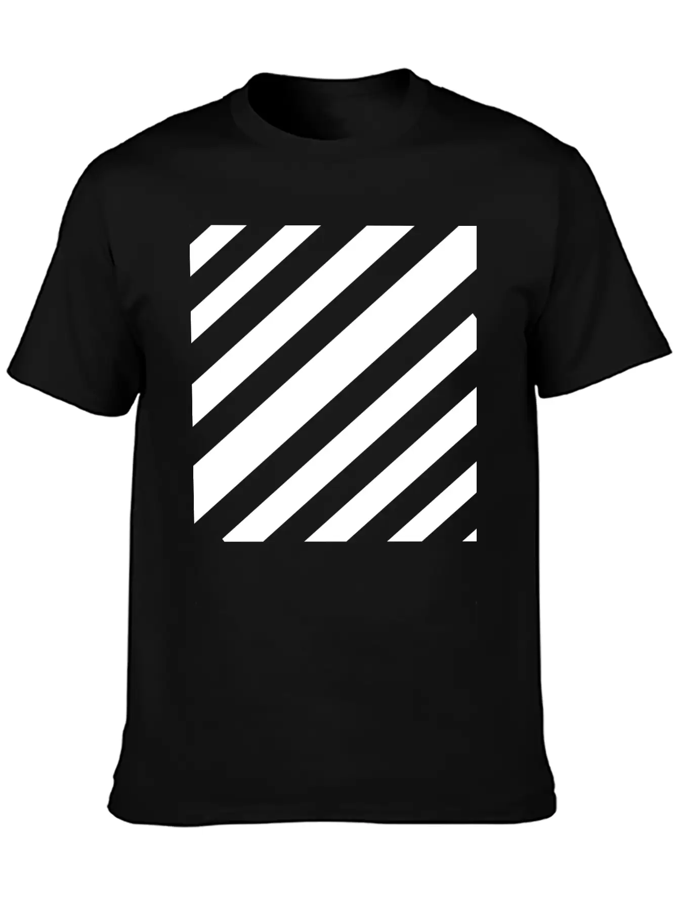 White Lines Design Unisex Casual T-Shirt – Clean Design For Daily Comfort
