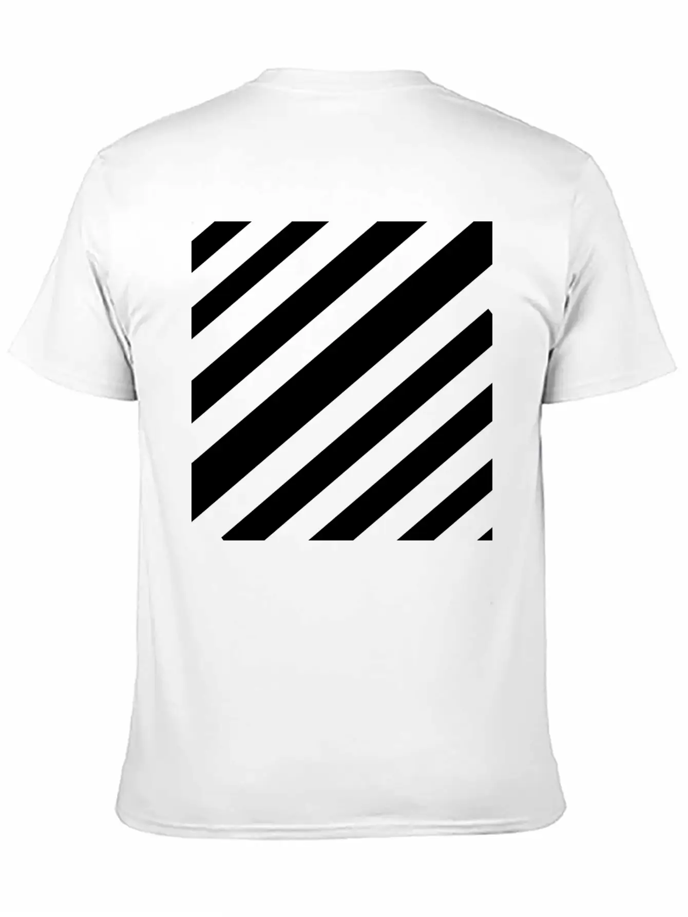 White Lines Design Unisex Casual T-Shirt – Clean Design For Daily Comfort