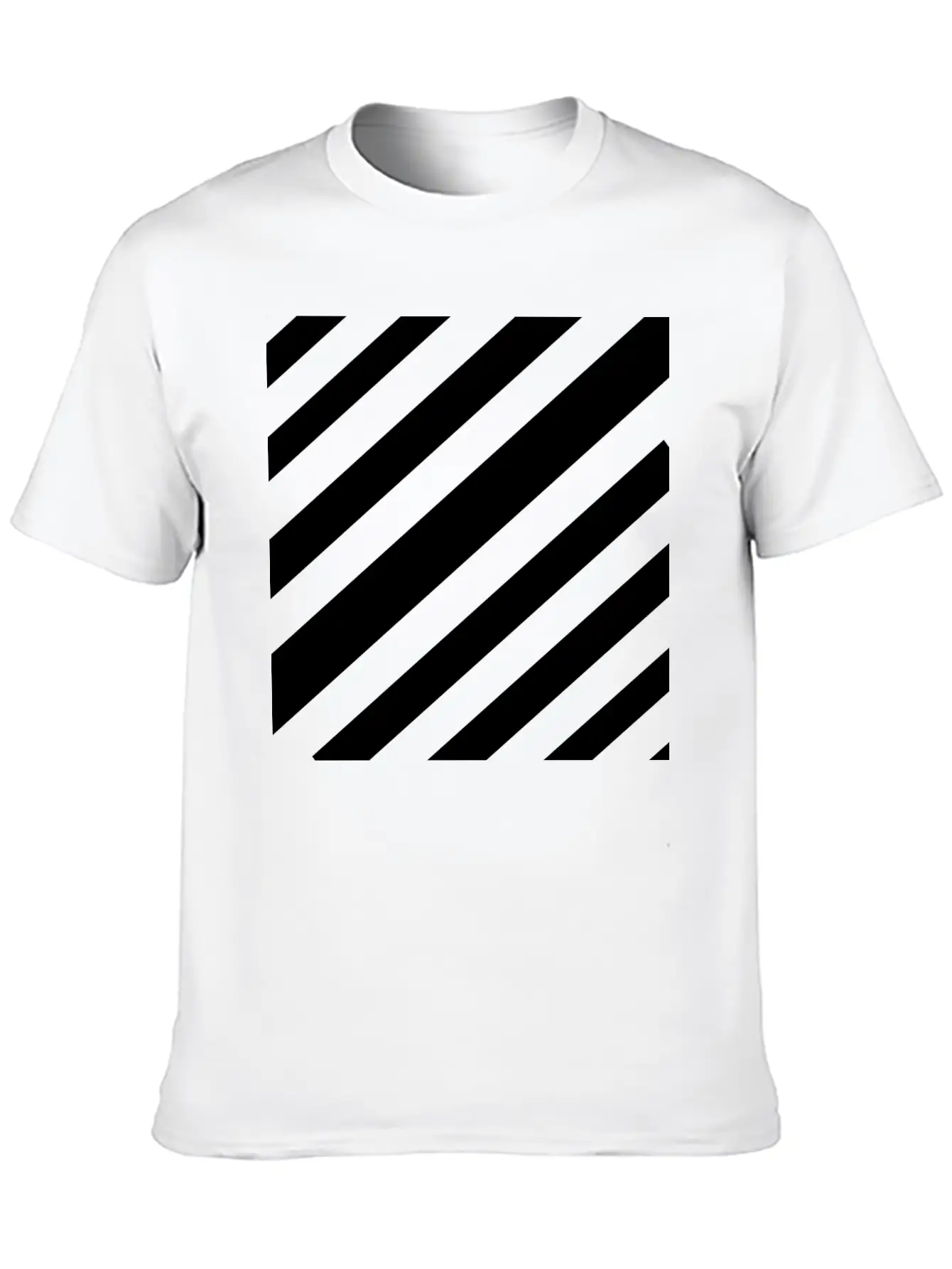 White Lines Design Unisex Casual T-Shirt – Clean Design For Daily Comfort