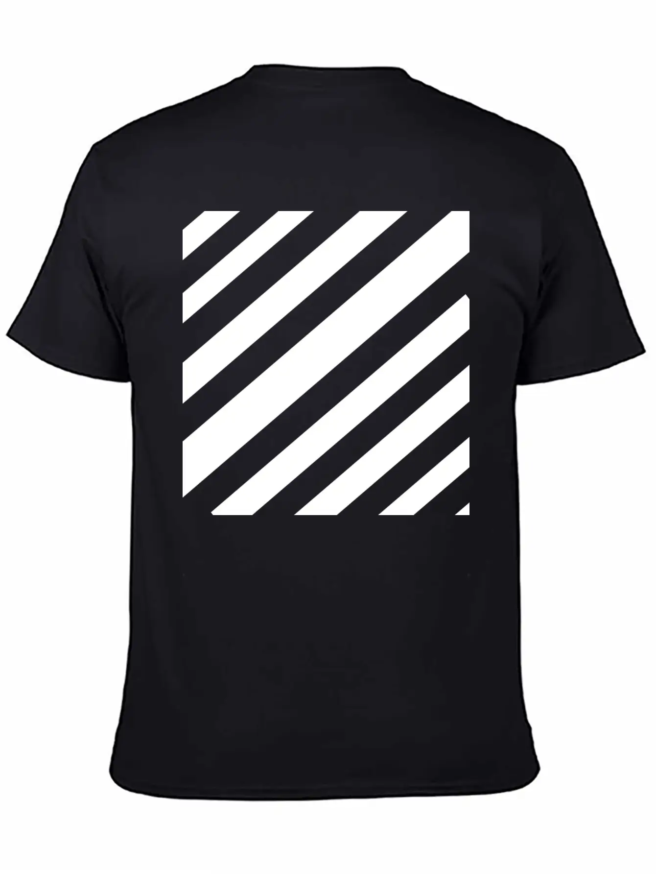 White Lines Design Unisex Casual T-Shirt – Clean Design For Daily Comfort