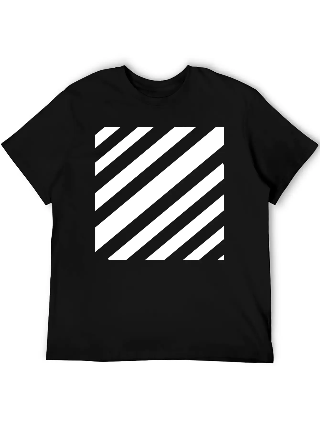 White Lines Design Unisex Casual T-Shirt – Clean Design For Daily Comfort