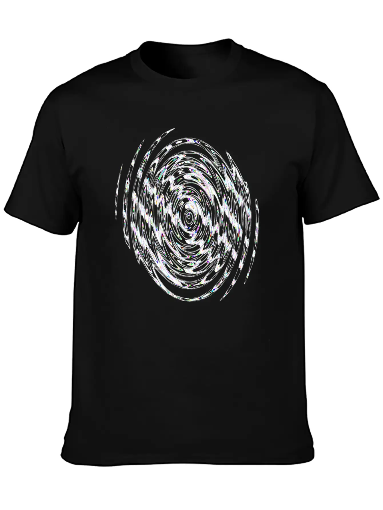 White Neon Vertebra Lightweight Cotton T-Shirt – Daily Comfort Graphic Shirt