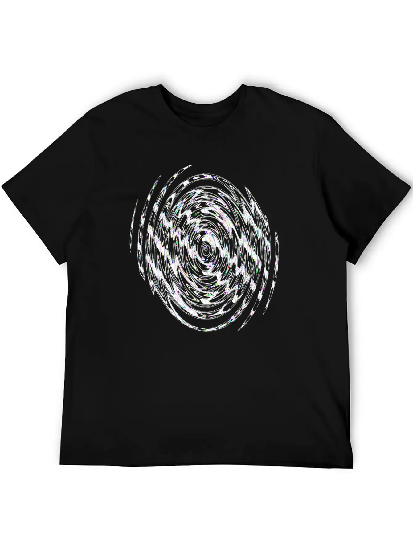 White Neon Vertebra Lightweight Cotton T-Shirt – Daily Comfort Graphic Shirt