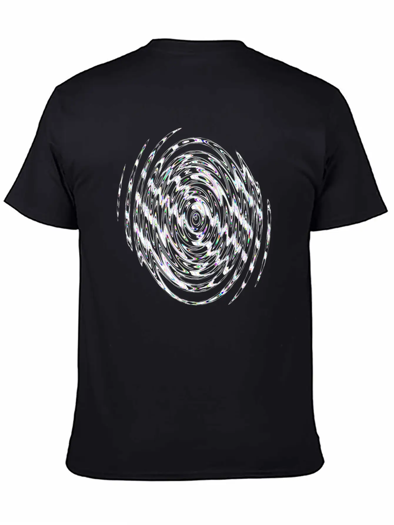 White Neon Vertebra Lightweight Cotton T-Shirt – Daily Comfort Graphic Shirt