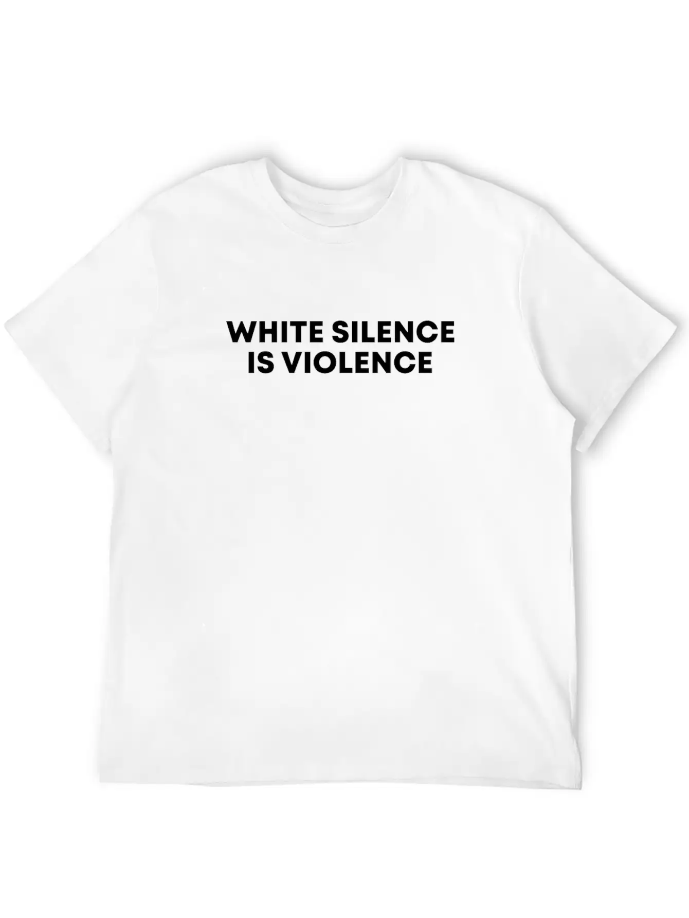 White Silence Is Violence Black Empowerment Gift Basic Graphic T-Shirt – Daily Comfort In Soft Cotton