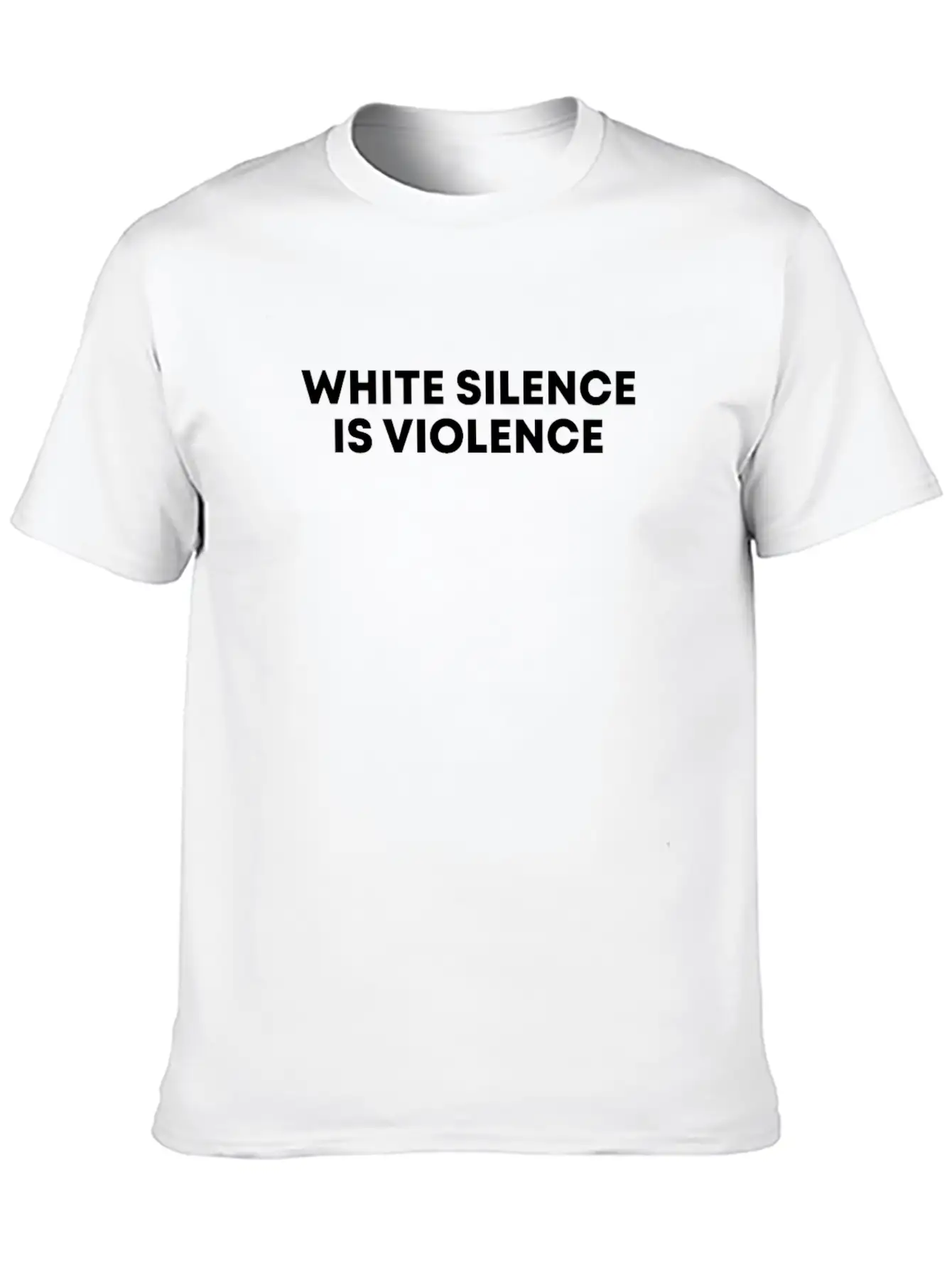 White Silence Is Violence Black Empowerment Gift Basic Graphic T-Shirt – Daily Comfort In Soft Cotton