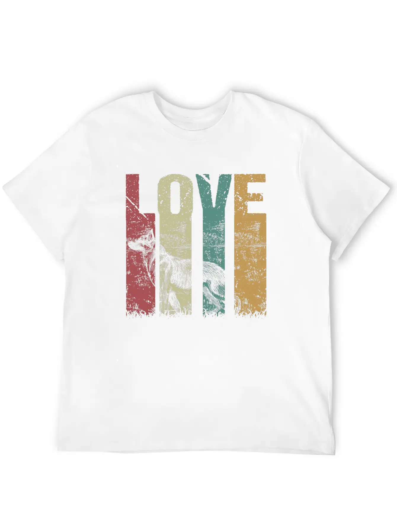 White Swiss Shepherd Love Vintage Modern Fit Casual T-Shirt ��� Clean And Versatile Design