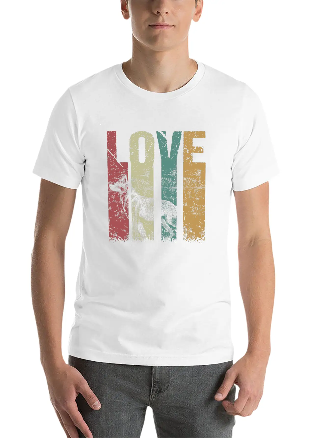 White Swiss Shepherd Love Vintage Modern Fit Casual T-Shirt ��� Clean And Versatile Design