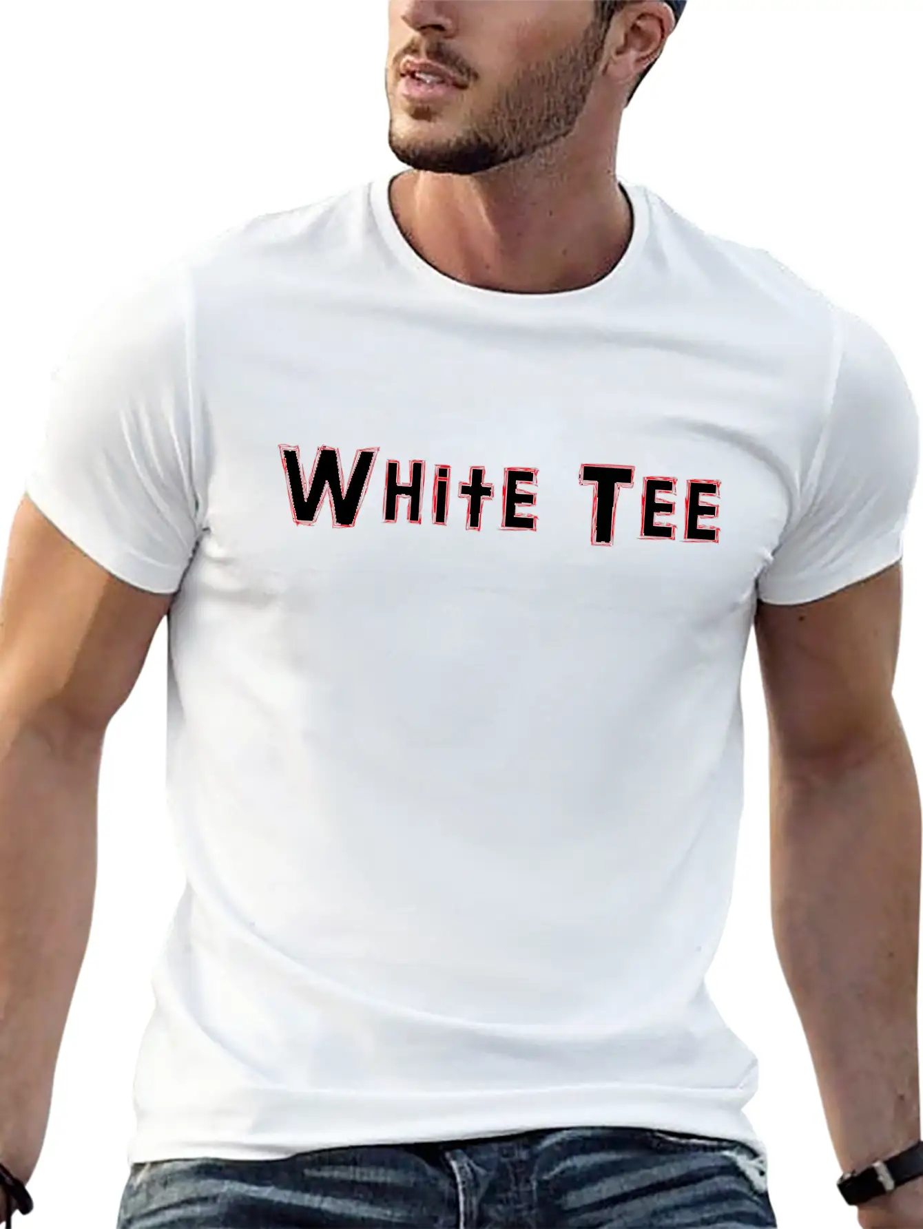 White Tee I Rap I Hip Hop I Trap Modern Fit Casual T-Shirt – Clean And Versatile Design