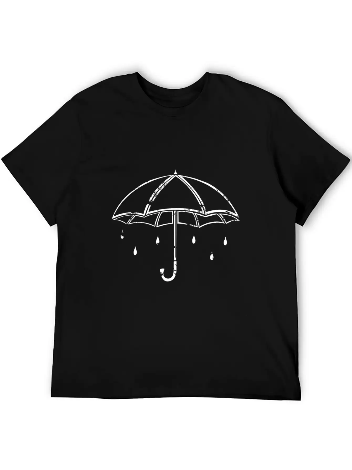 White Umbrella Gift Kids Rainy Weather Rain Modern Fit Casual T-Shirt – Clean And Versatile Design