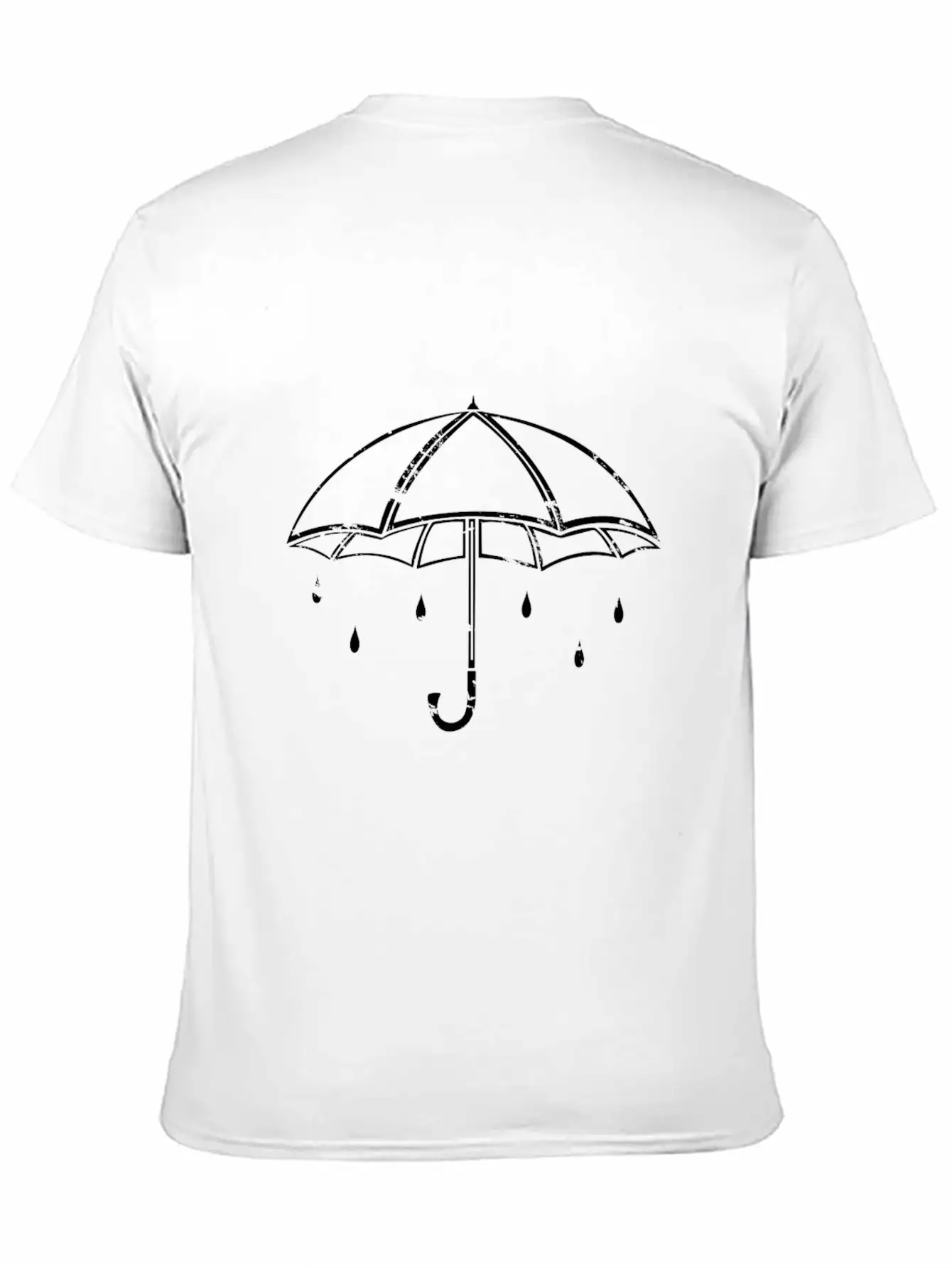 White Umbrella Gift Kids Rainy Weather Rain Modern Fit Casual T-Shirt – Clean And Versatile Design