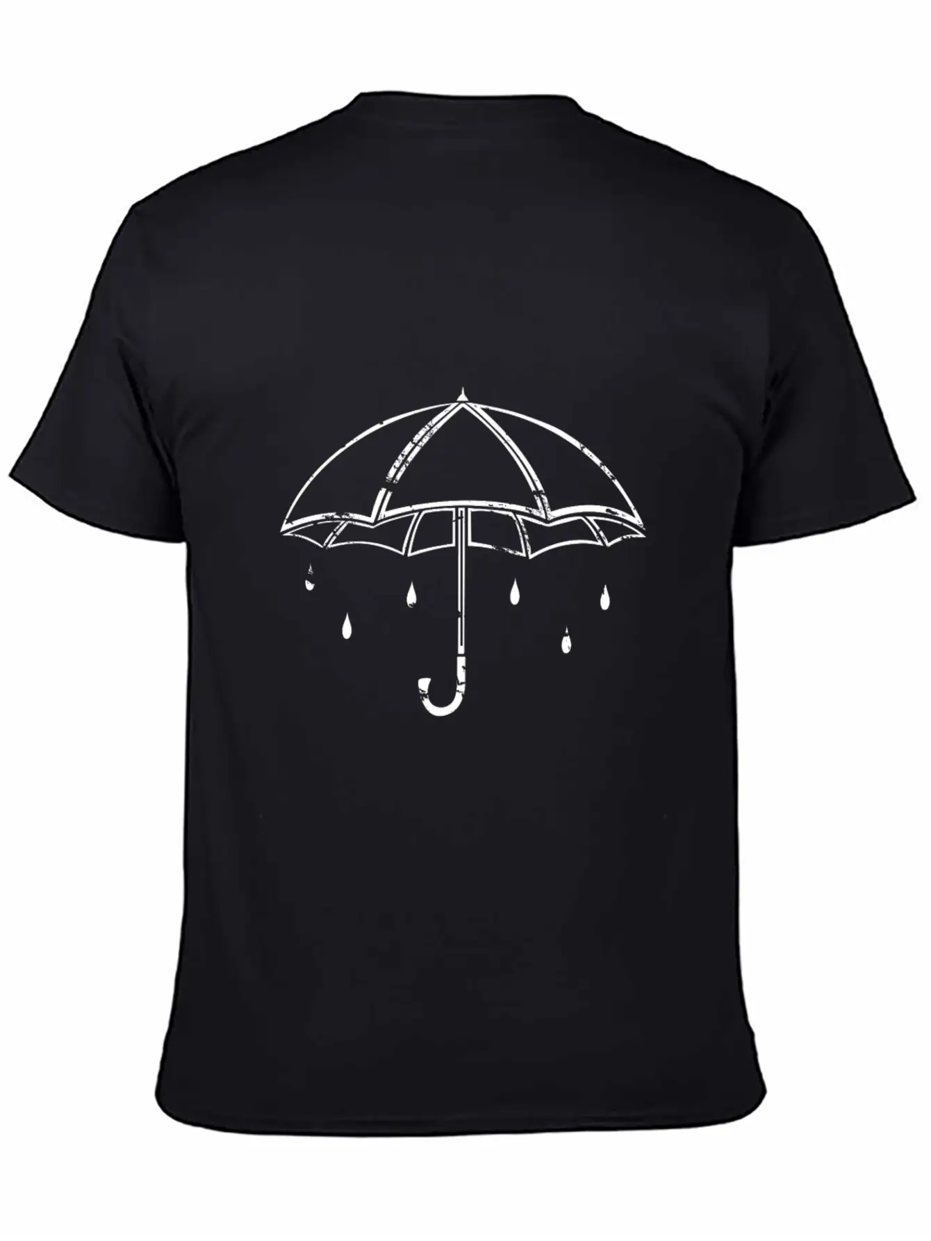 White Umbrella Gift Kids Rainy Weather Rain Modern Fit Casual T-Shirt – Clean And Versatile Design