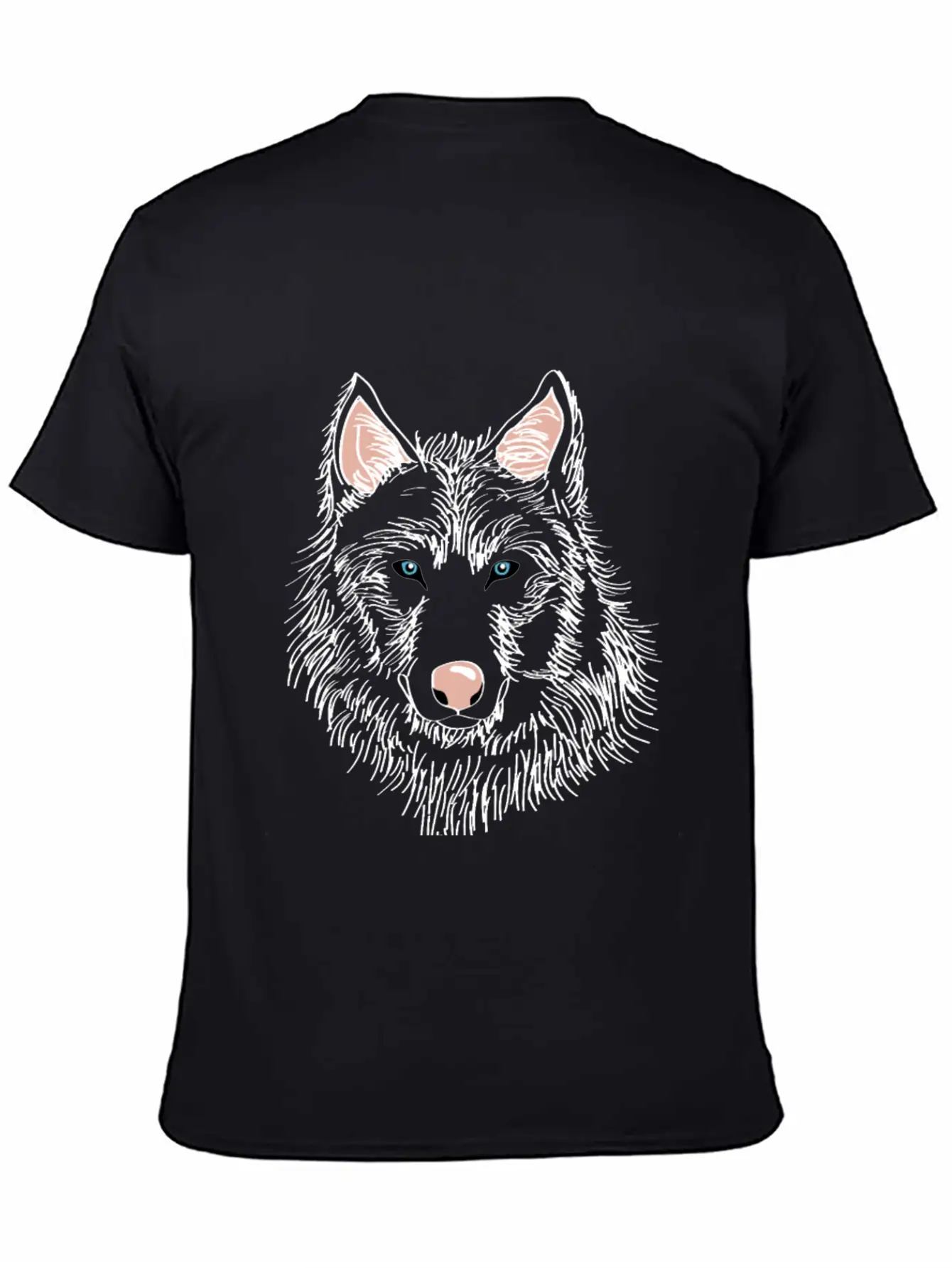 White Wolf Whit Blue Eyes Modern Fit Casual T-Shirt ��� Clean And Versatile Design