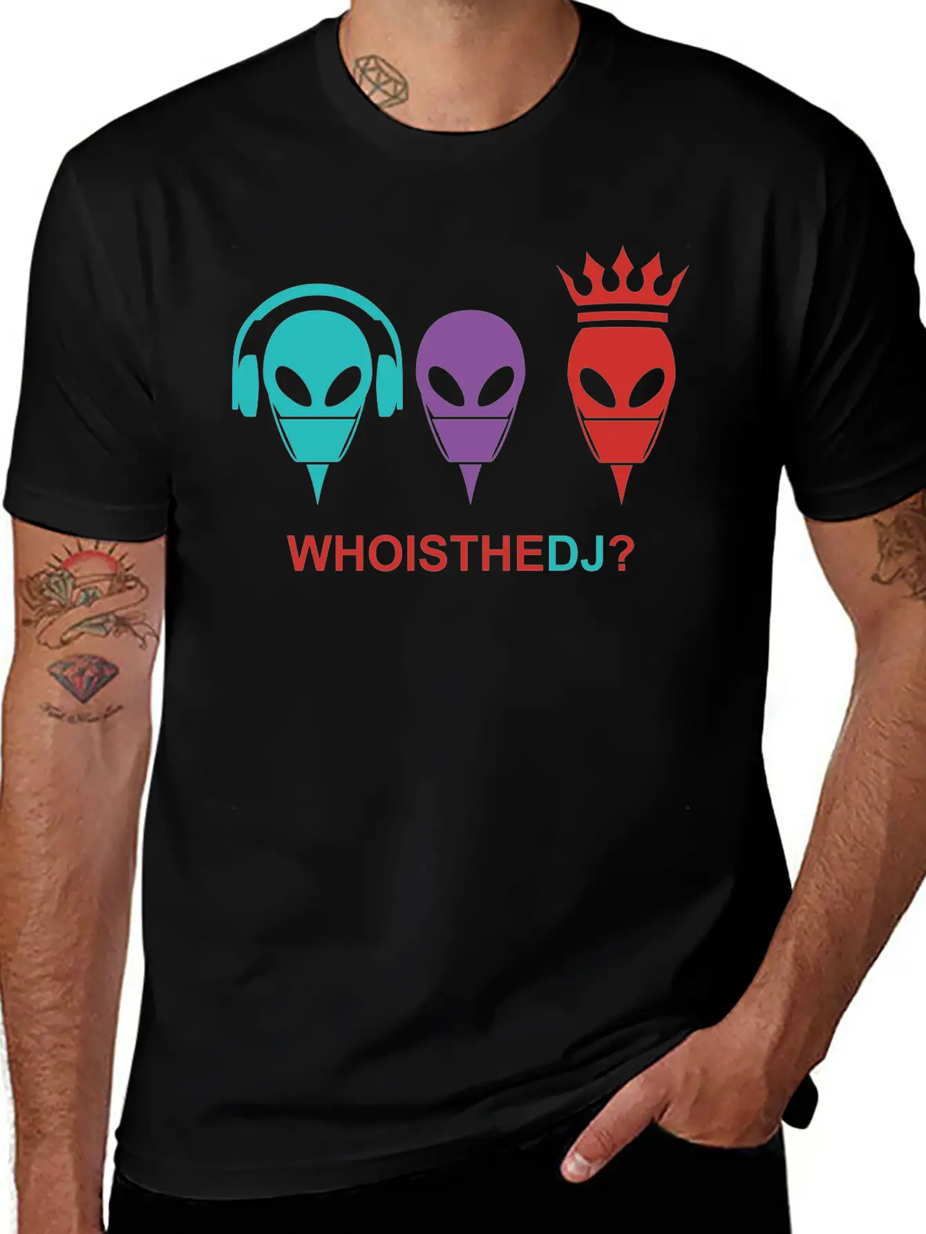 Who Is The DJ Modern Fit Casual T-Shirt ��� Clean And Versatile Design