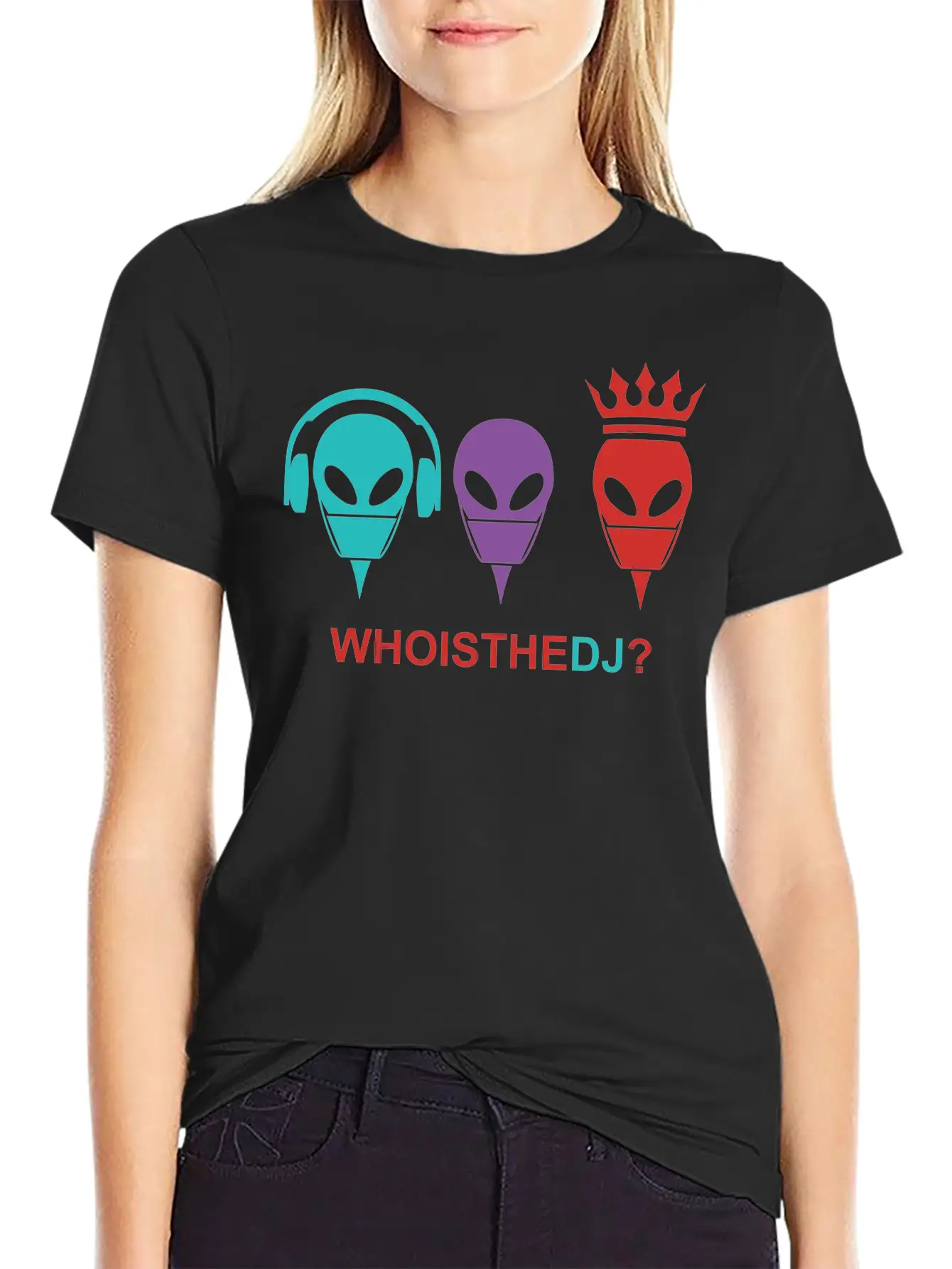 Who Is The DJ Modern Fit Casual T-Shirt ��� Clean And Versatile Design