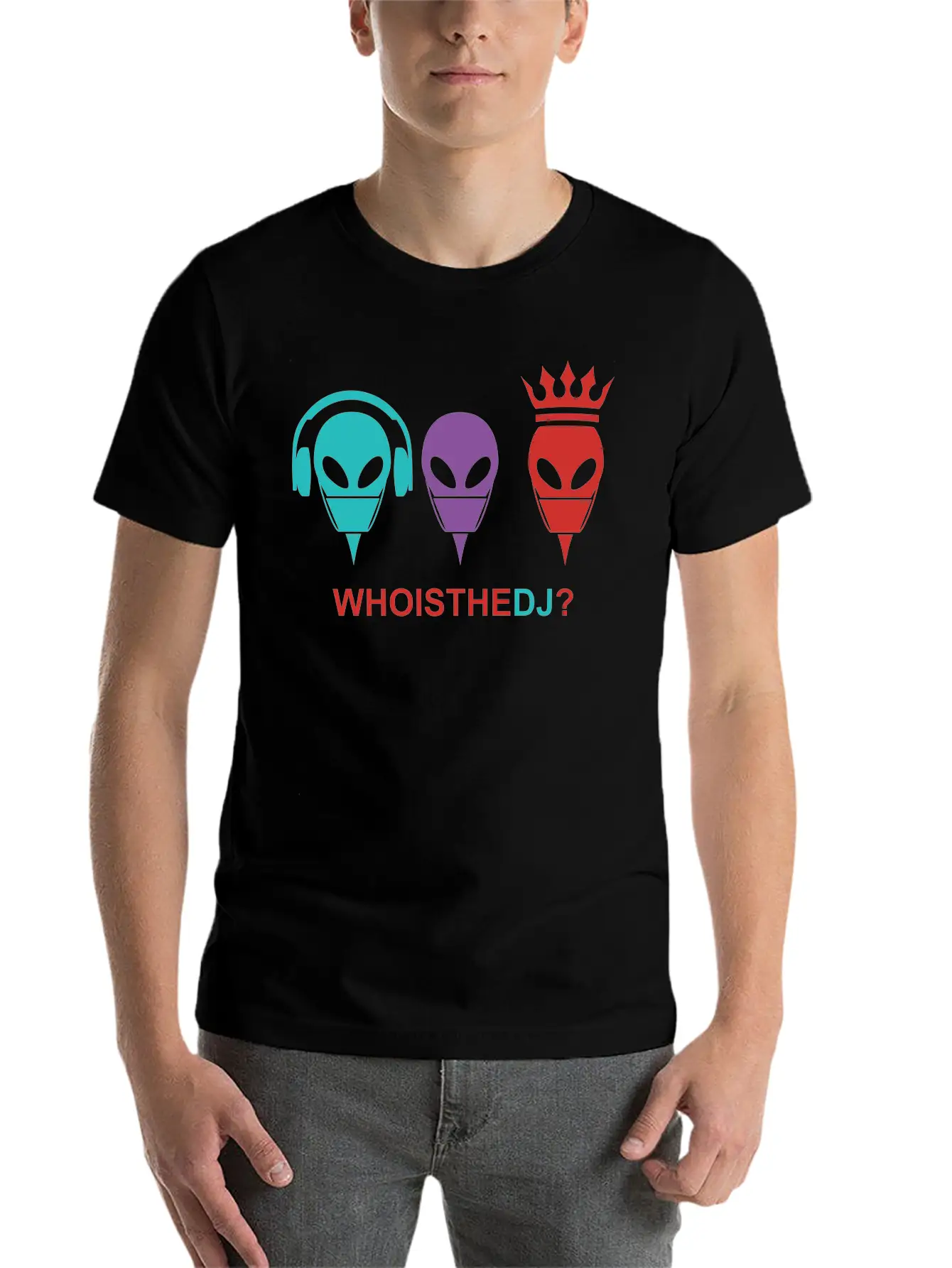 Who Is The DJ Modern Fit Casual T-Shirt ��� Clean And Versatile Design