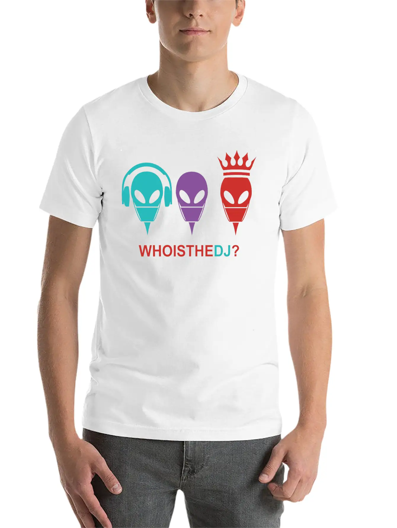 Who Is The DJ Modern Fit Casual T-Shirt ��� Clean And Versatile Design